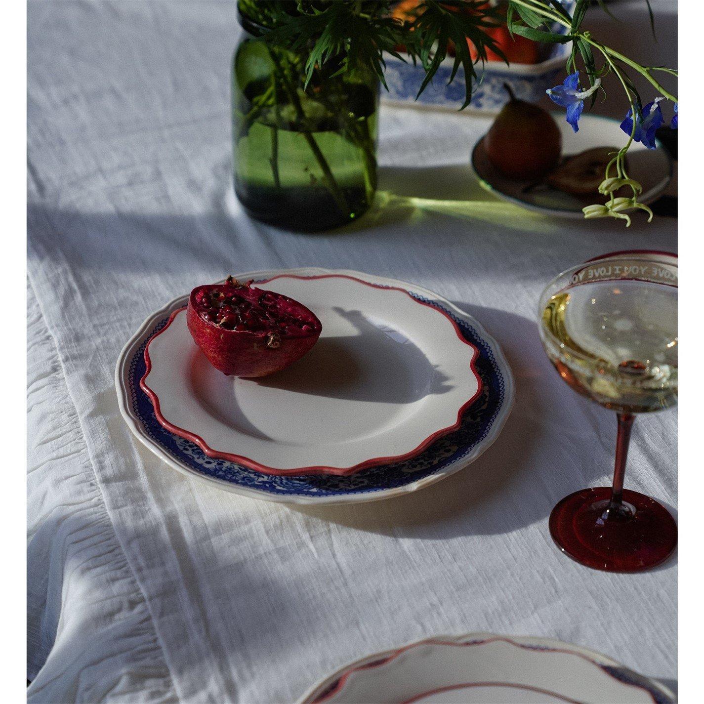 Carmine Scallop - Anna + Nina - Anna Carmine Scalloped Dinner Plate - 3