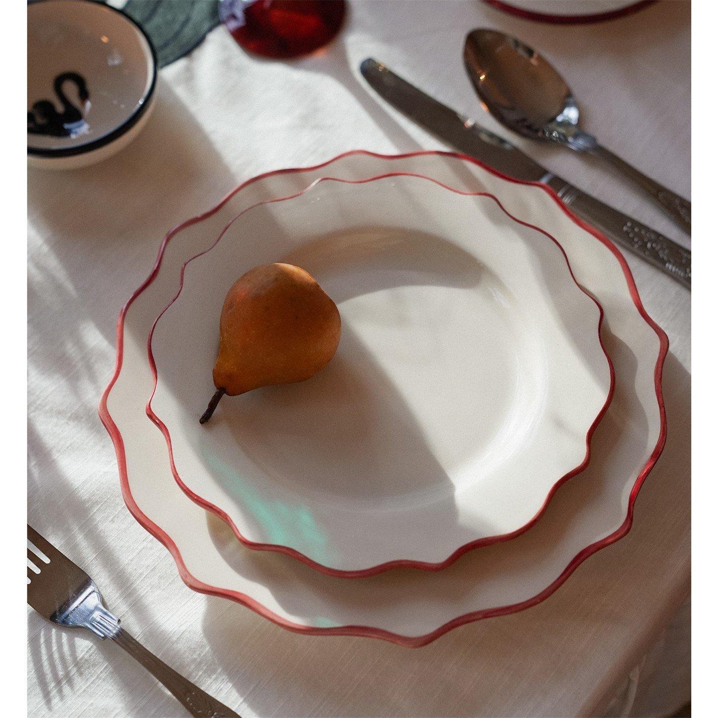 Carmine Scallop - Anna + Nina - Anna Carmine Scalloped Dinner Plate - 4
