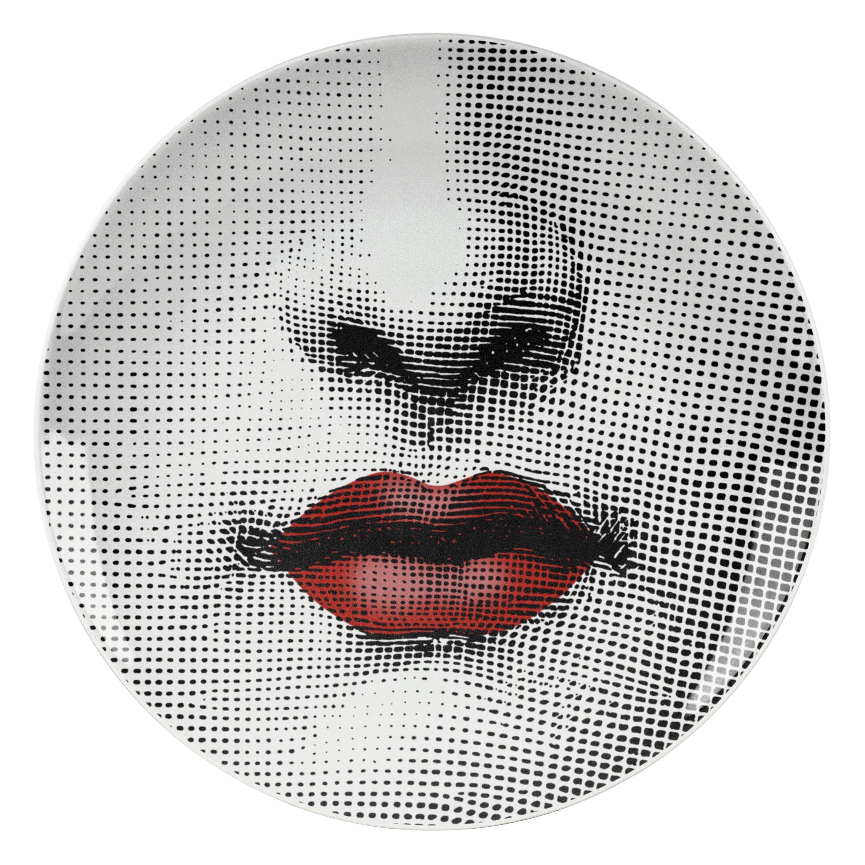 Black/white/red - Fornasetti - Tema e Variazioni Wall Plate No 397 - 1
