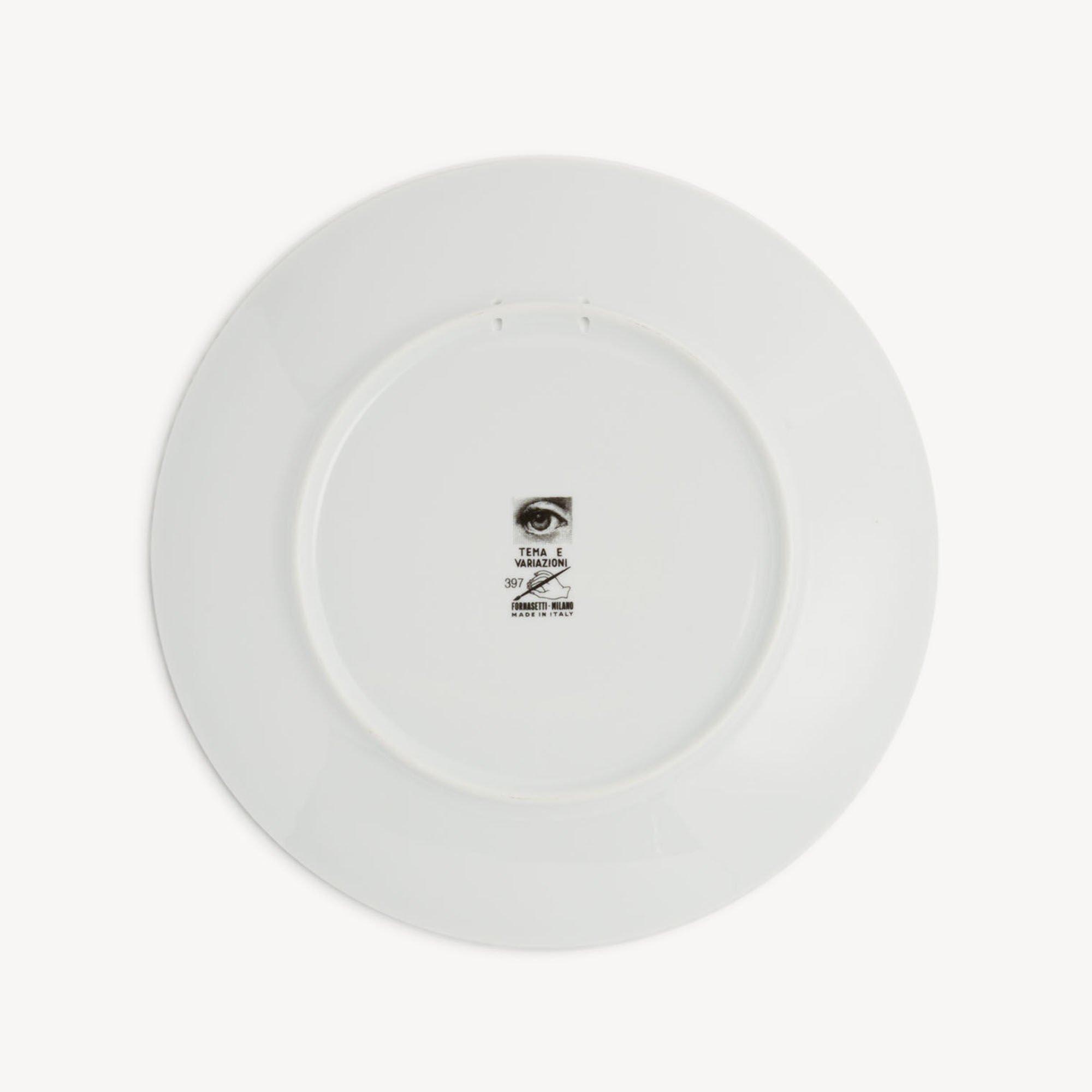 Black/white/red - Fornasetti - Tema e Variazioni Wall Plate No 397 - 2