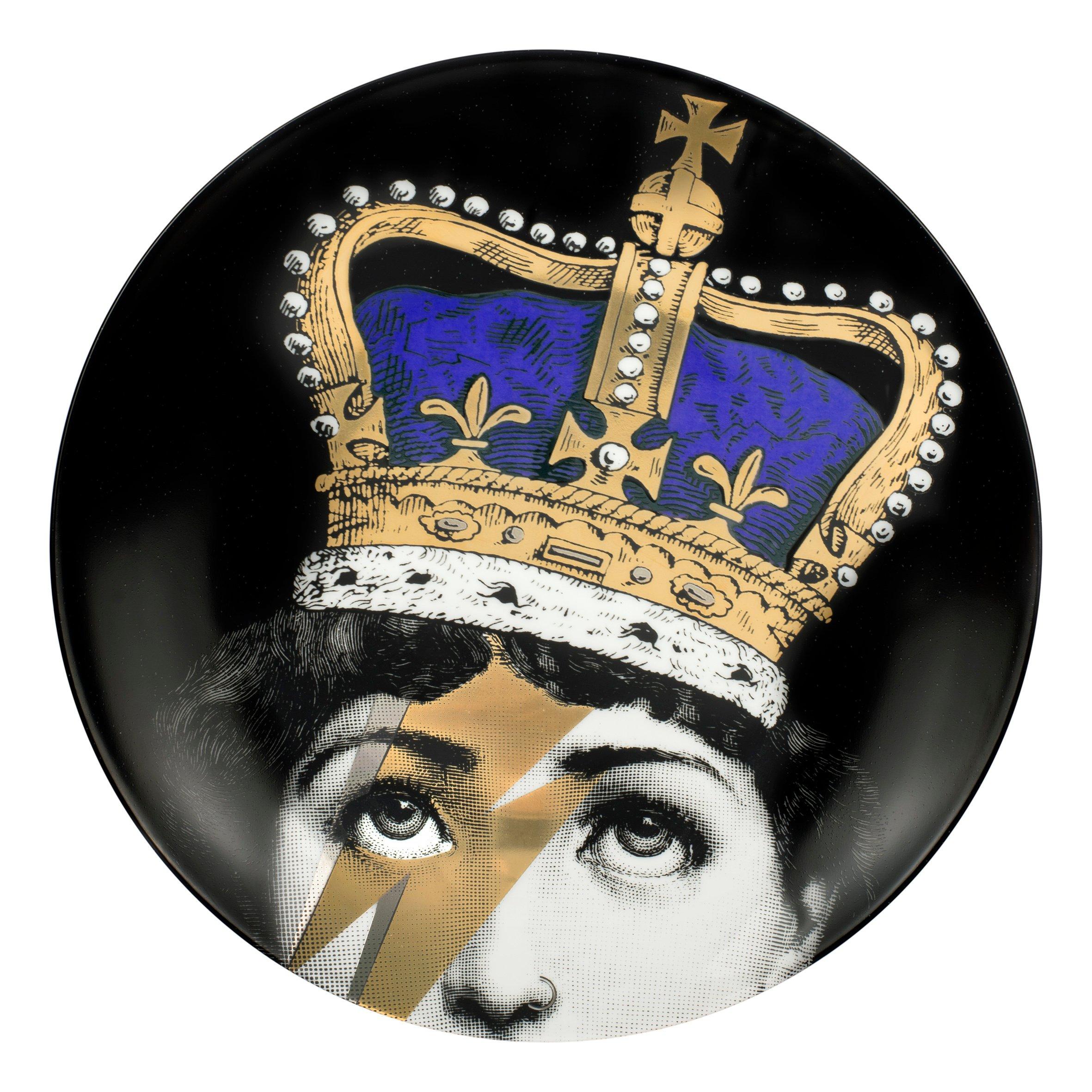 Gold/Platinum - Fornasetti - Tema e Variazioni Queen Lina Wall Plate - 1