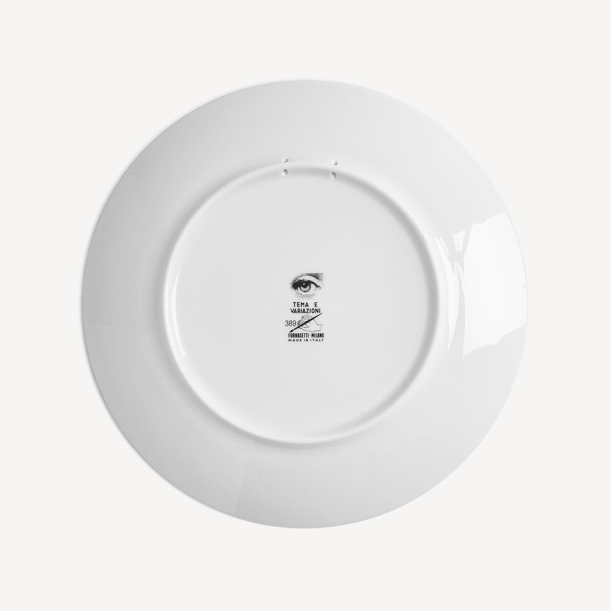 Gold/Platinum - Fornasetti - Tema e Variazioni Queen Lina Wall Plate - 2