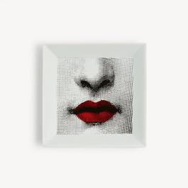 Fornasetti Tema e Variazioni Square Plate No 397