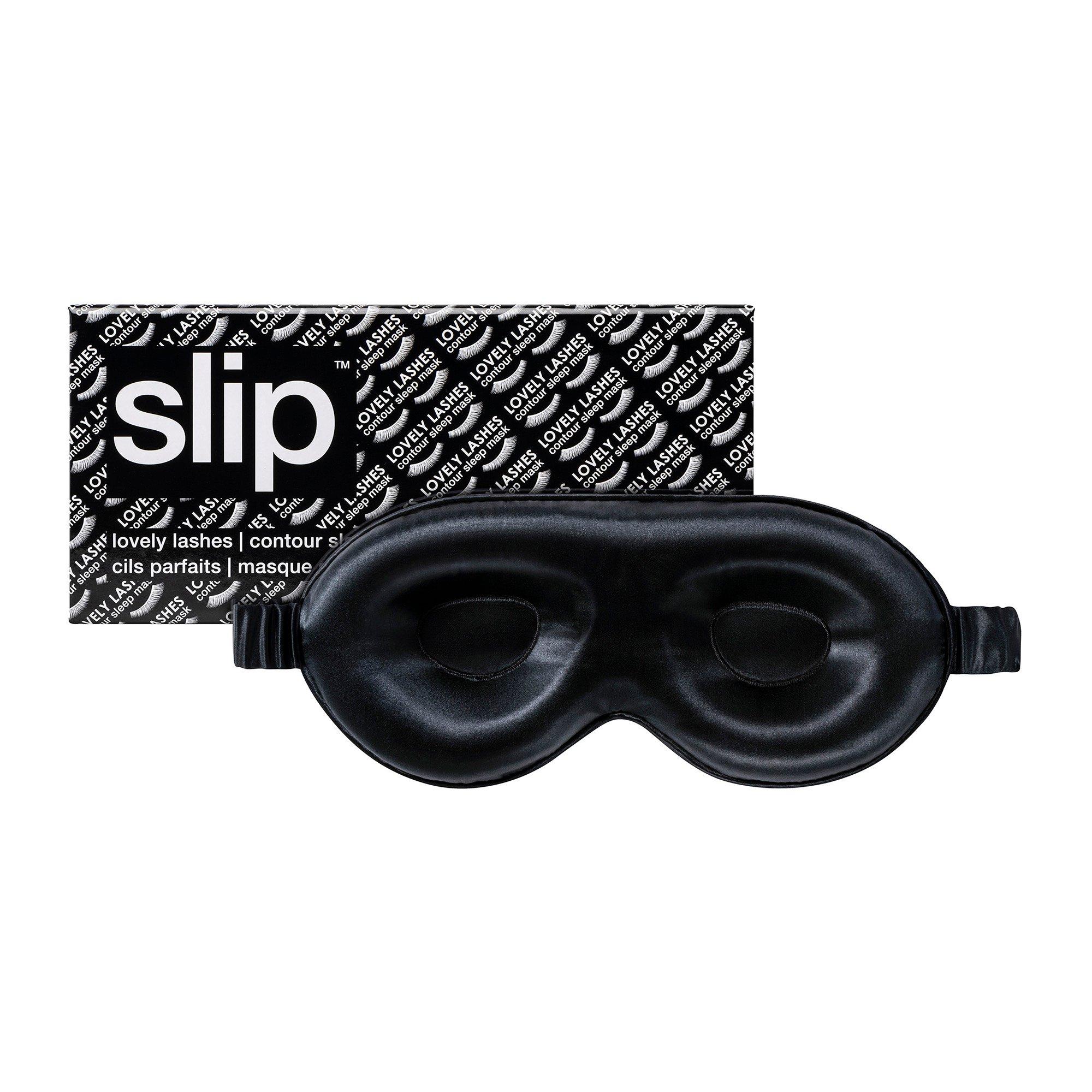 Black - Slip - slip pure silk sleep mask - 1
