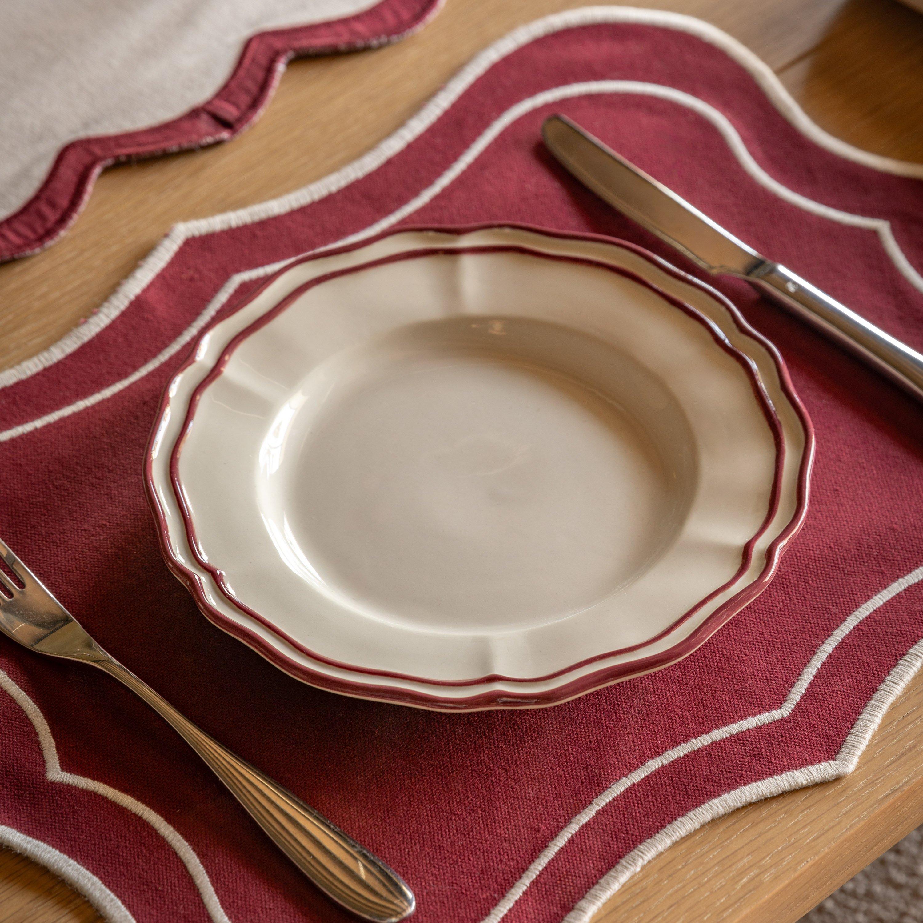Red Scallop - Gallery - Gallery Set of 4 Plate 88 - 1