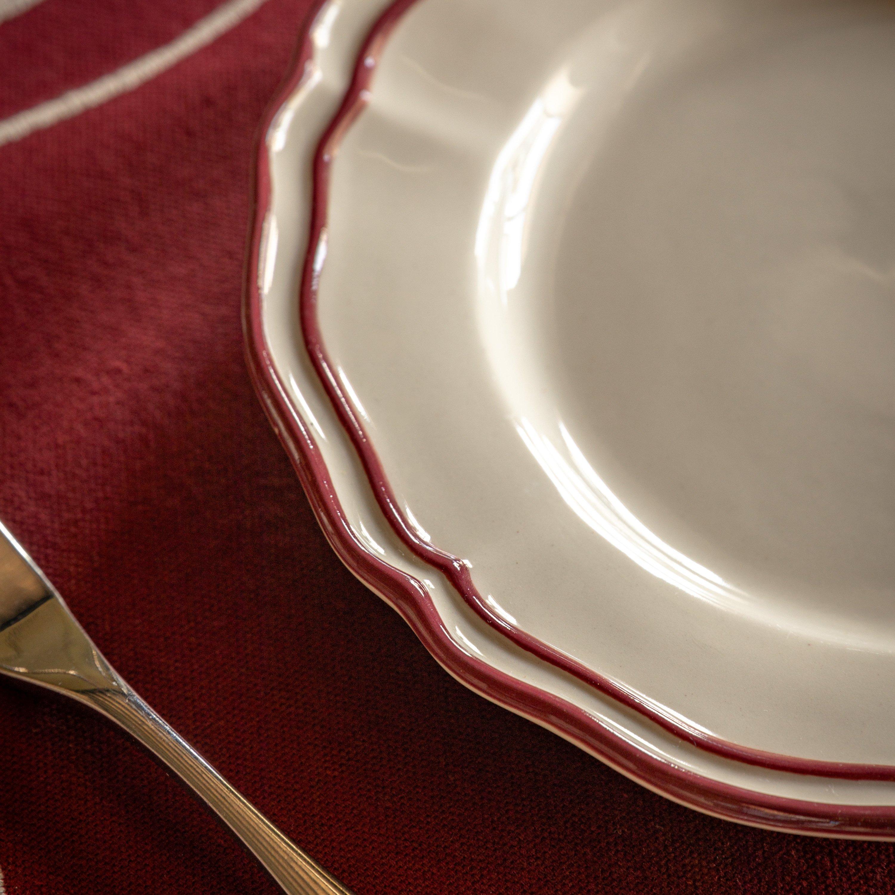 Red Scallop - Gallery - Gallery Set of 4 Plate 88 - 3
