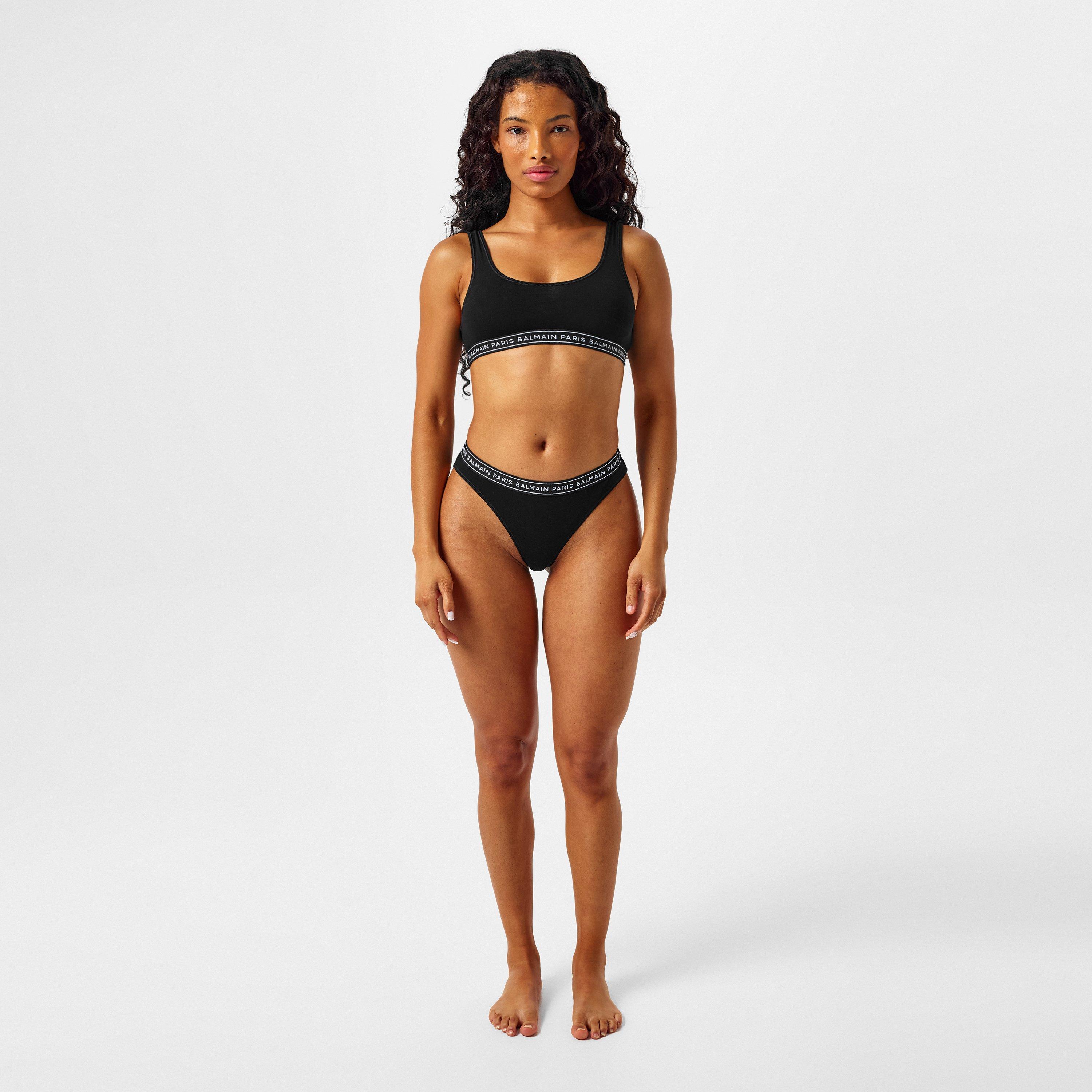 Balmain Underwear | Paris Logo Bralette | Triangle Bralettes