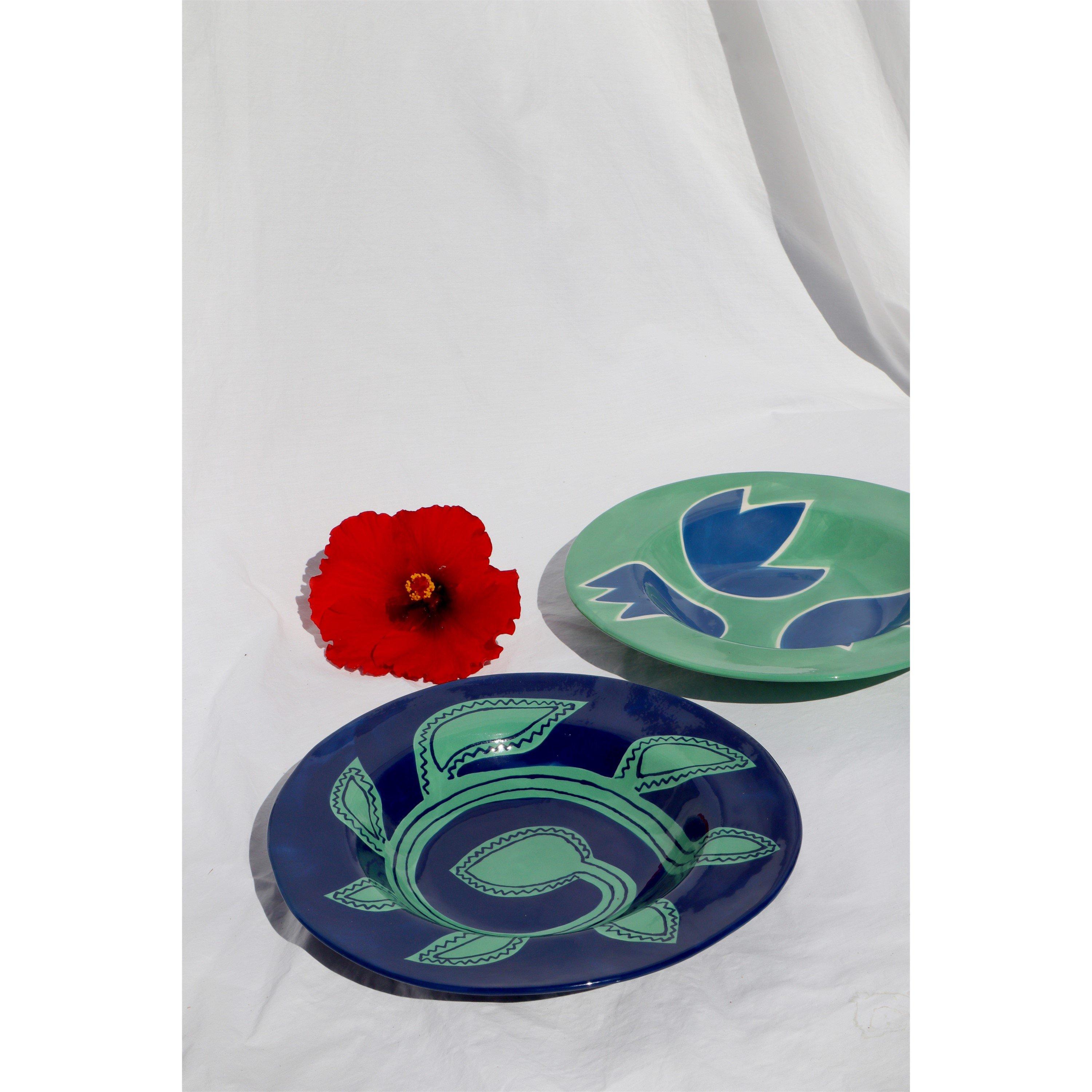 Blue/Green - Laetitia Rouget - Patricia Dinner Plate - 2