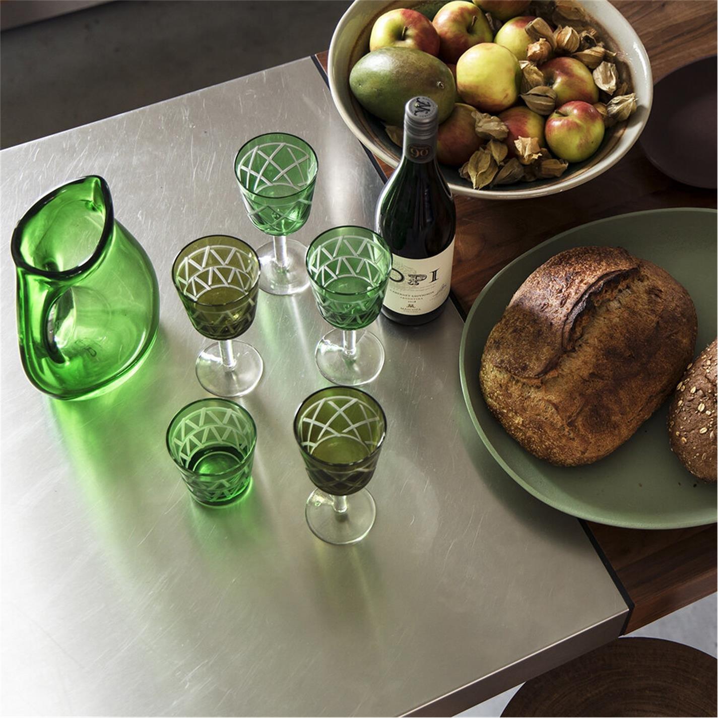 Green/Yellow - Pols Potten - PolsPotten Wine Glass Tie Up - Set Of 4 - 2