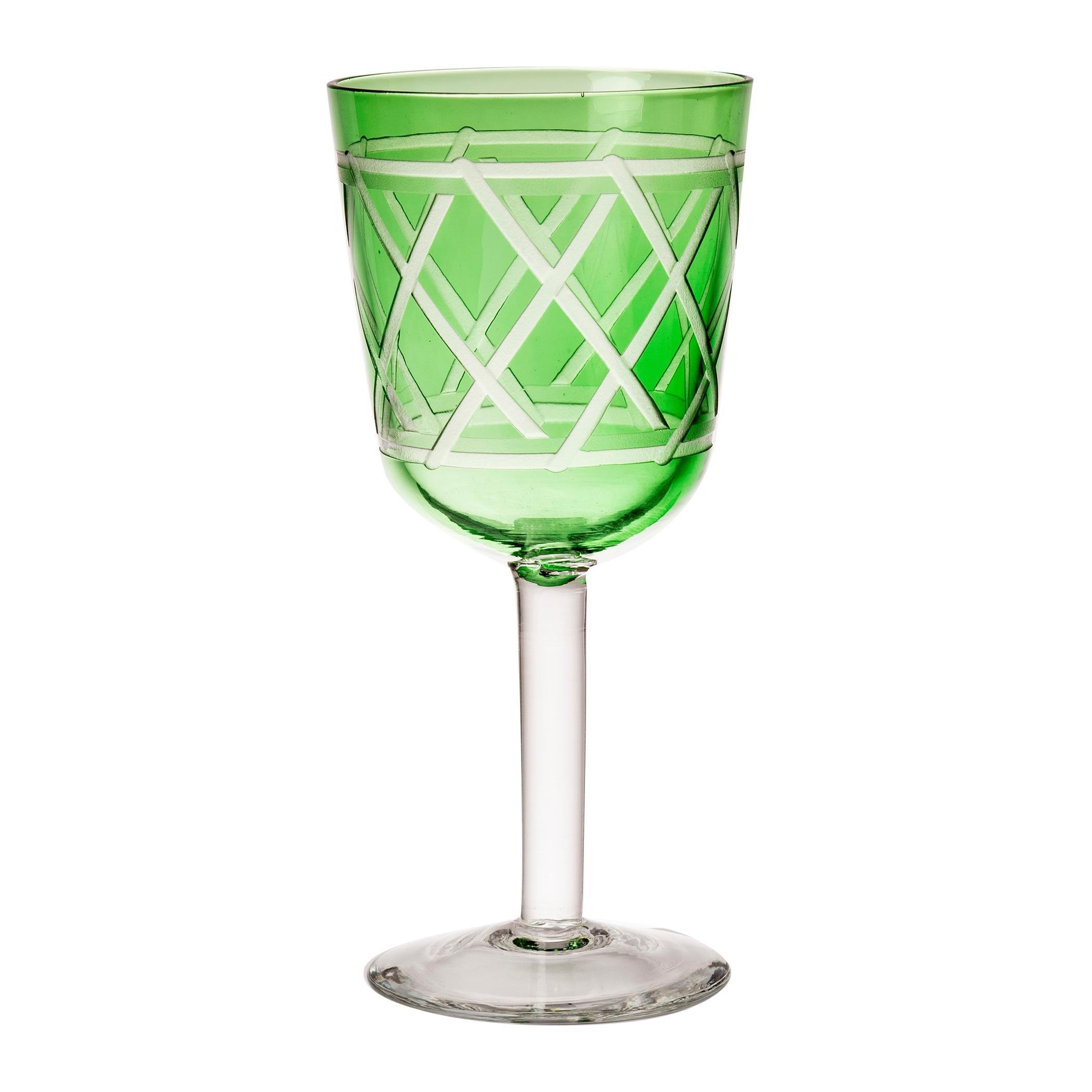 Green/Yellow - Pols Potten - PolsPotten Wine Glass Tie Up - Set Of 4 - 4