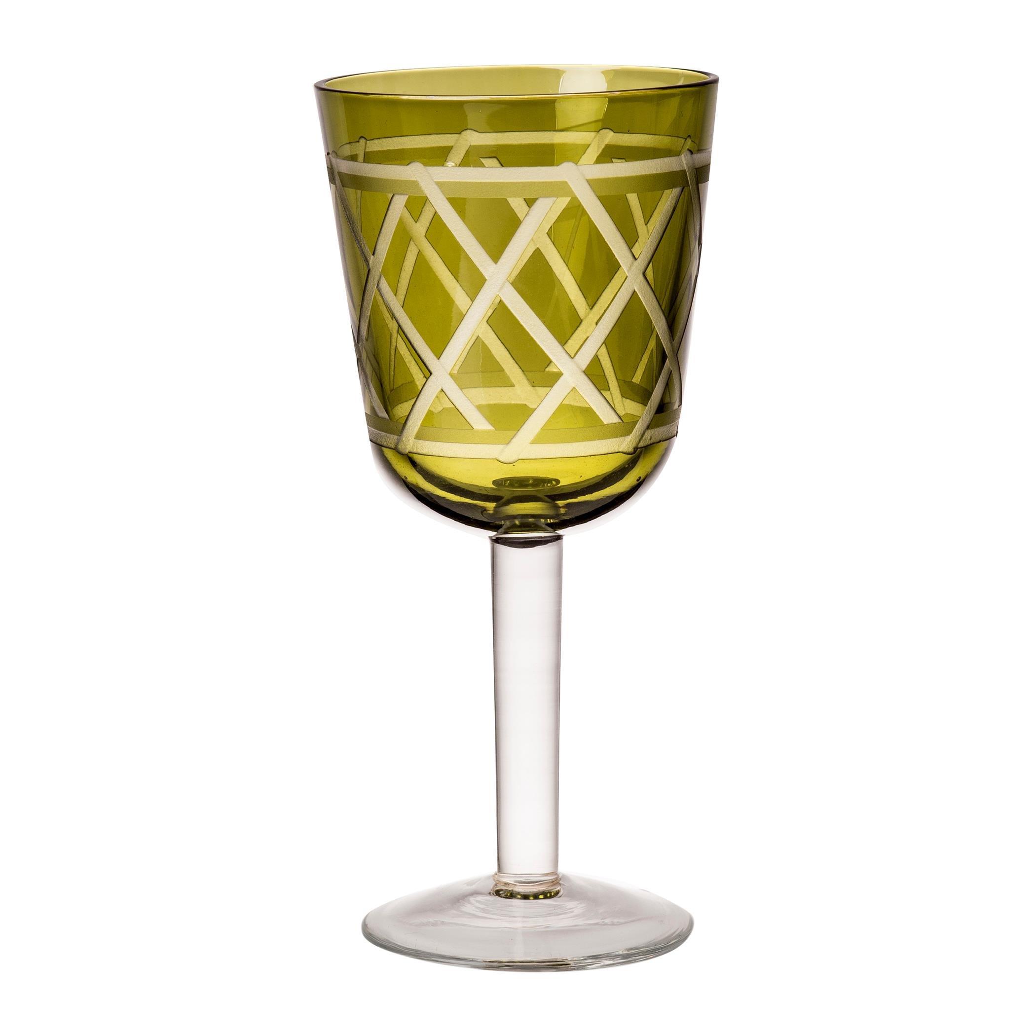 Green/Yellow - Pols Potten - PolsPotten Wine Glass Tie Up - Set Of 4 - 5