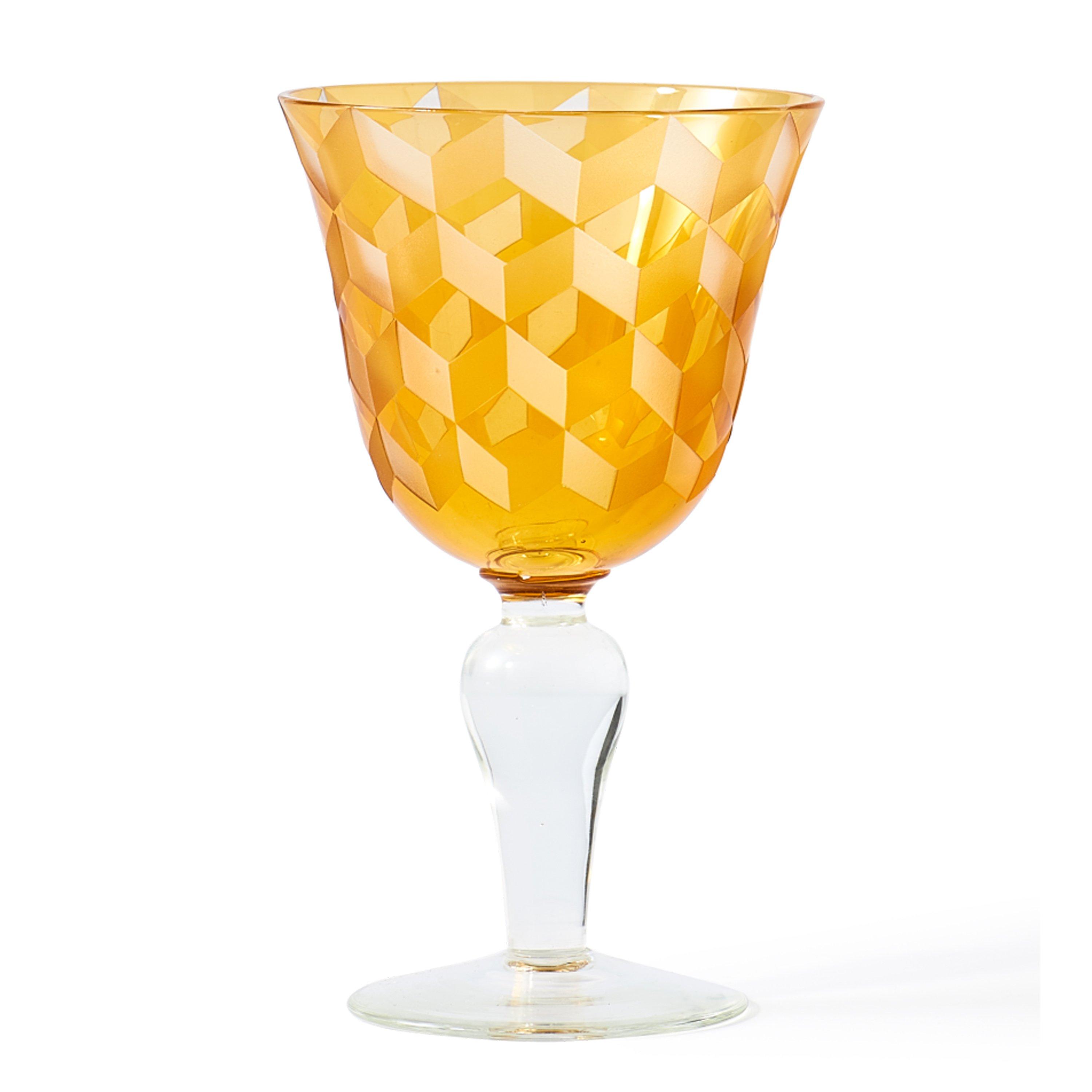 Multicoloured - Pols Potten - PolsPotten Blocks Wine Glasses - Multicoloured - Set of 6 - 2