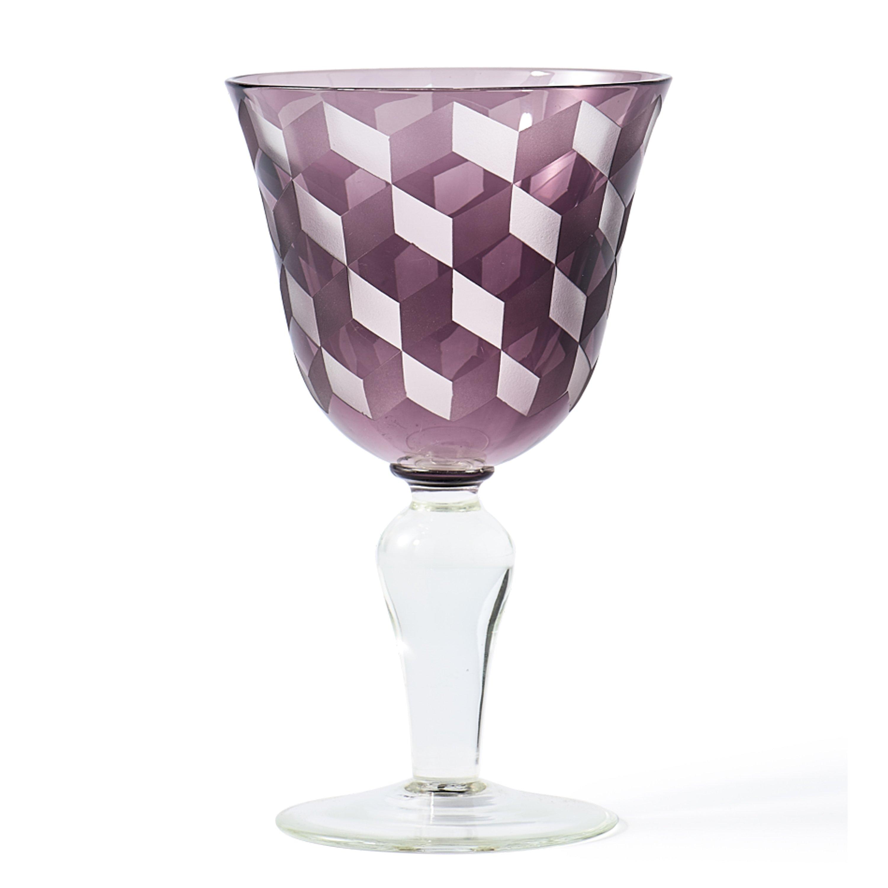 Multicoloured - Pols Potten - PolsPotten Blocks Wine Glasses - Multicoloured - Set of 6 - 3