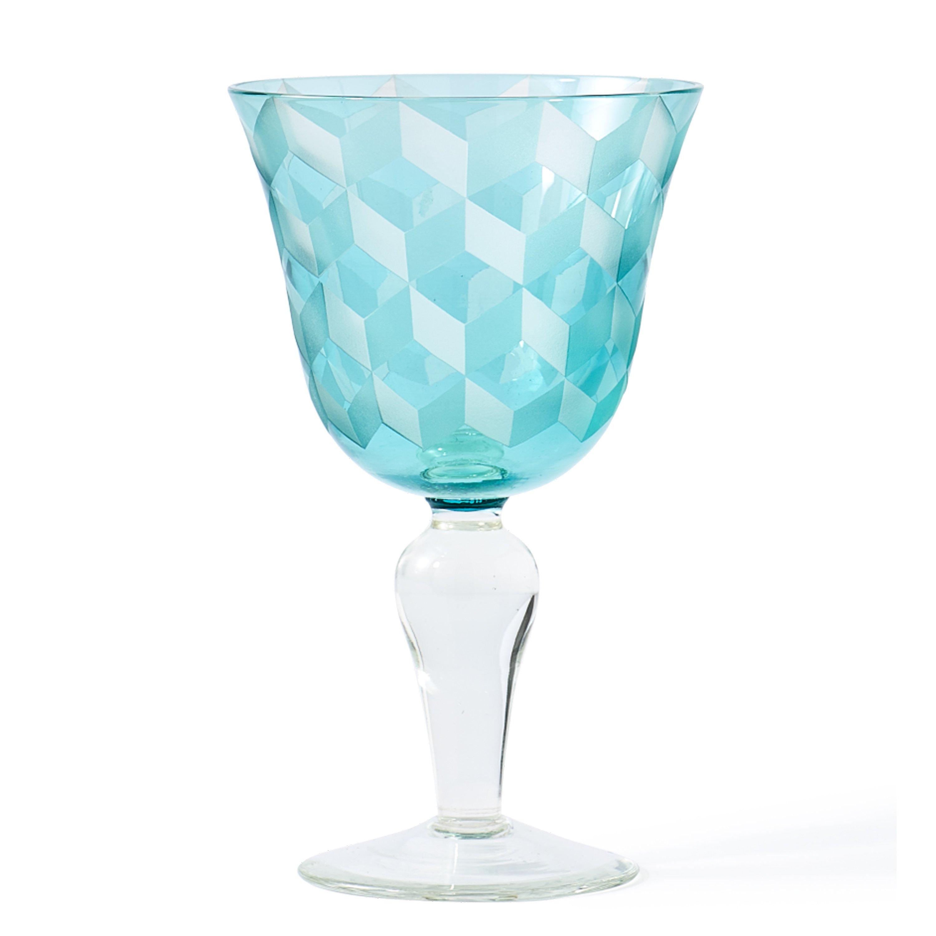 Multicoloured - Pols Potten - PolsPotten Blocks Wine Glasses - Multicoloured - Set of 6 - 5