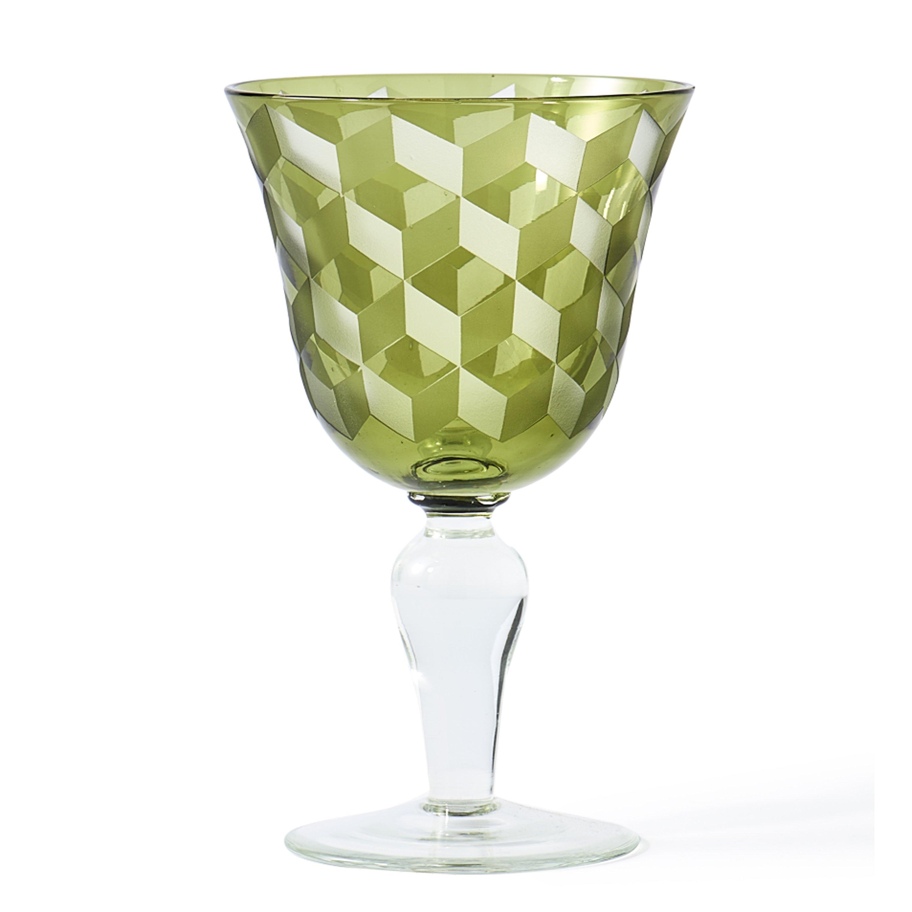 Multicoloured - Pols Potten - PolsPotten Blocks Wine Glasses - Multicoloured - Set of 6 - 7