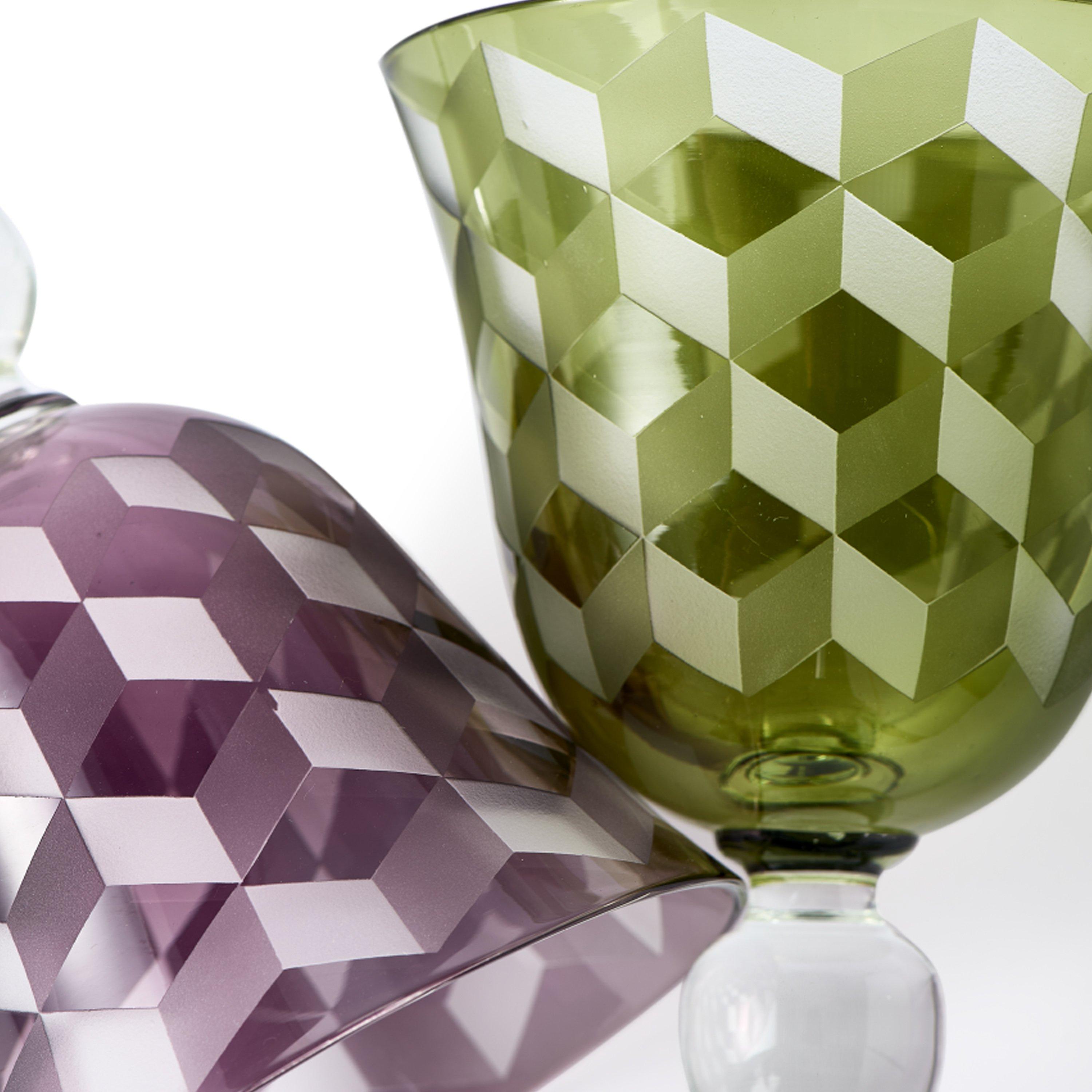 Multicoloured - Pols Potten - PolsPotten Blocks Wine Glasses - Multicoloured - Set of 6 - 9