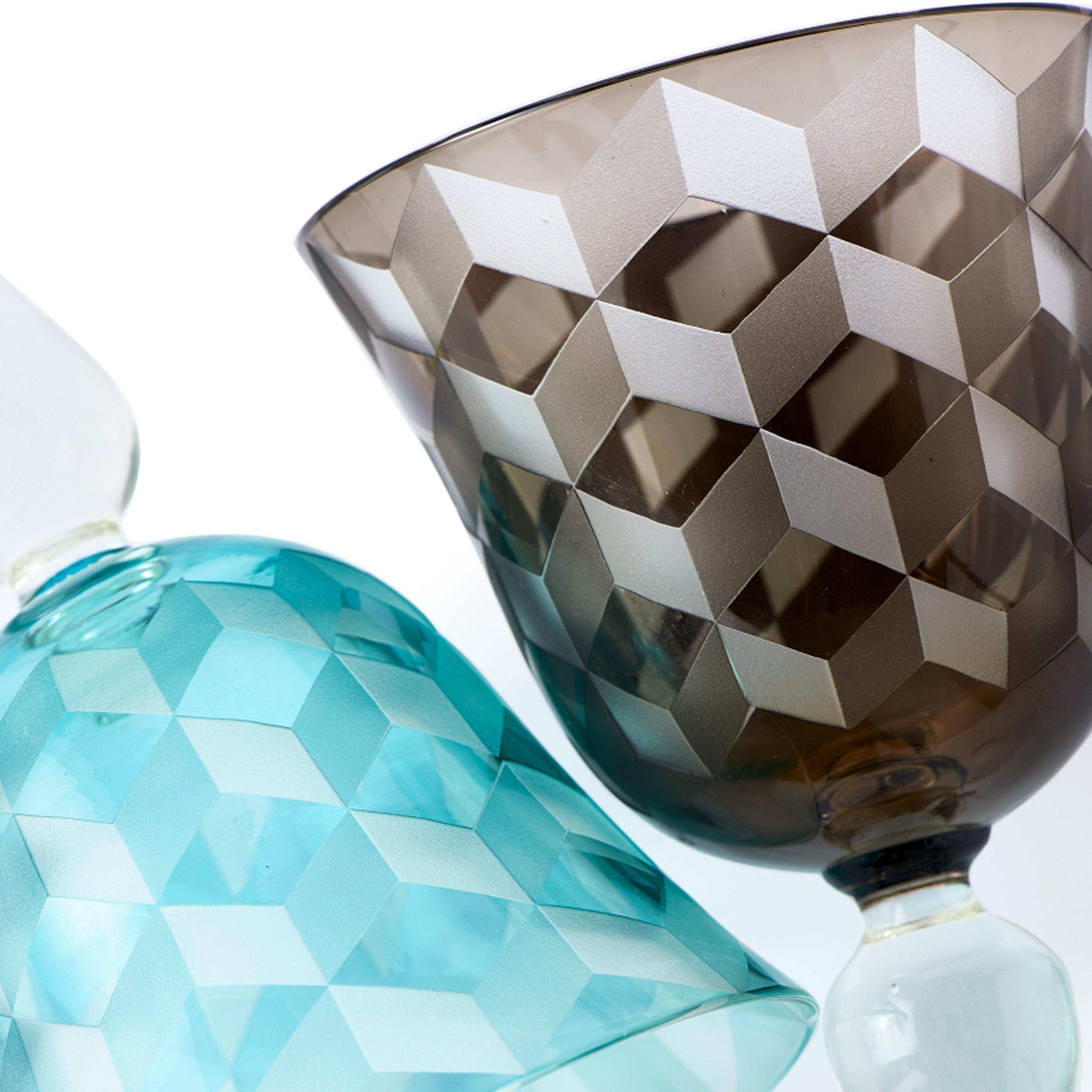 Multicoloured - Pols Potten - PolsPotten Blocks Wine Glasses - Multicoloured - Set of 6 - 10