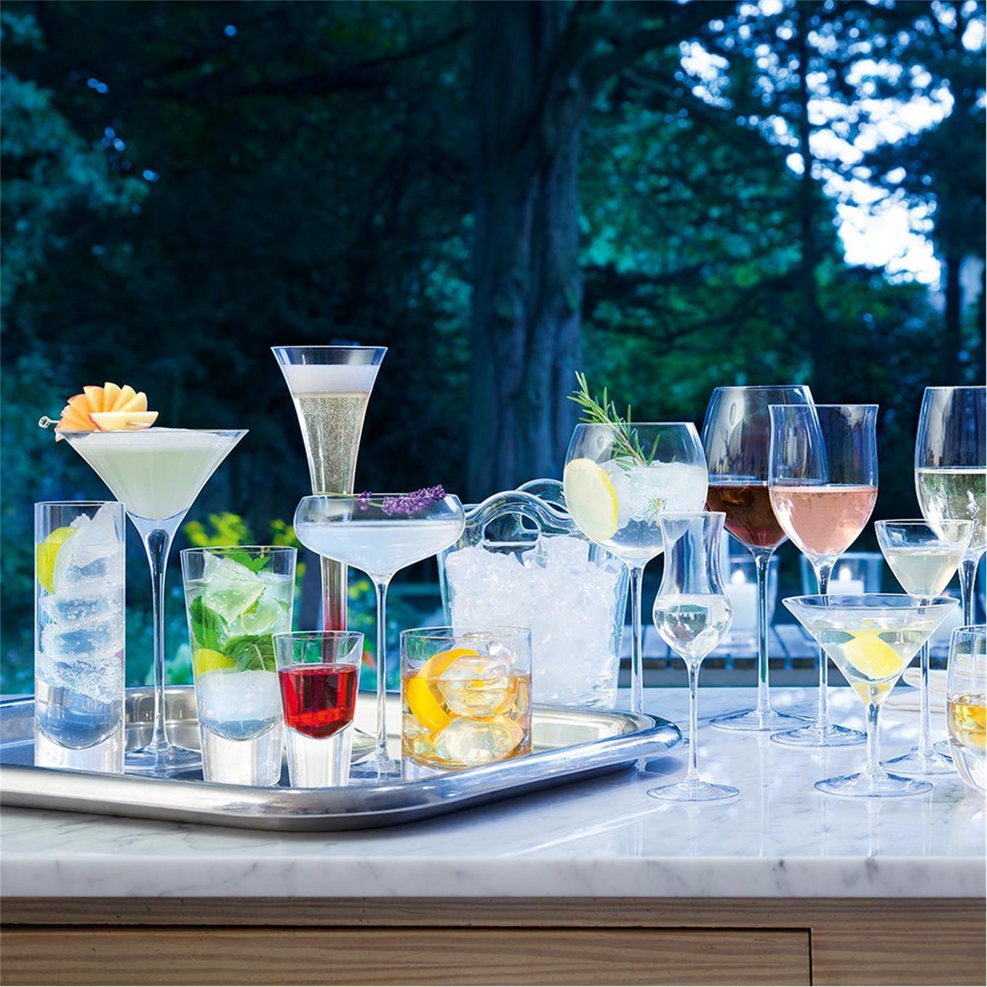 Clear - LSA - Wine Champagne Saucers - 4