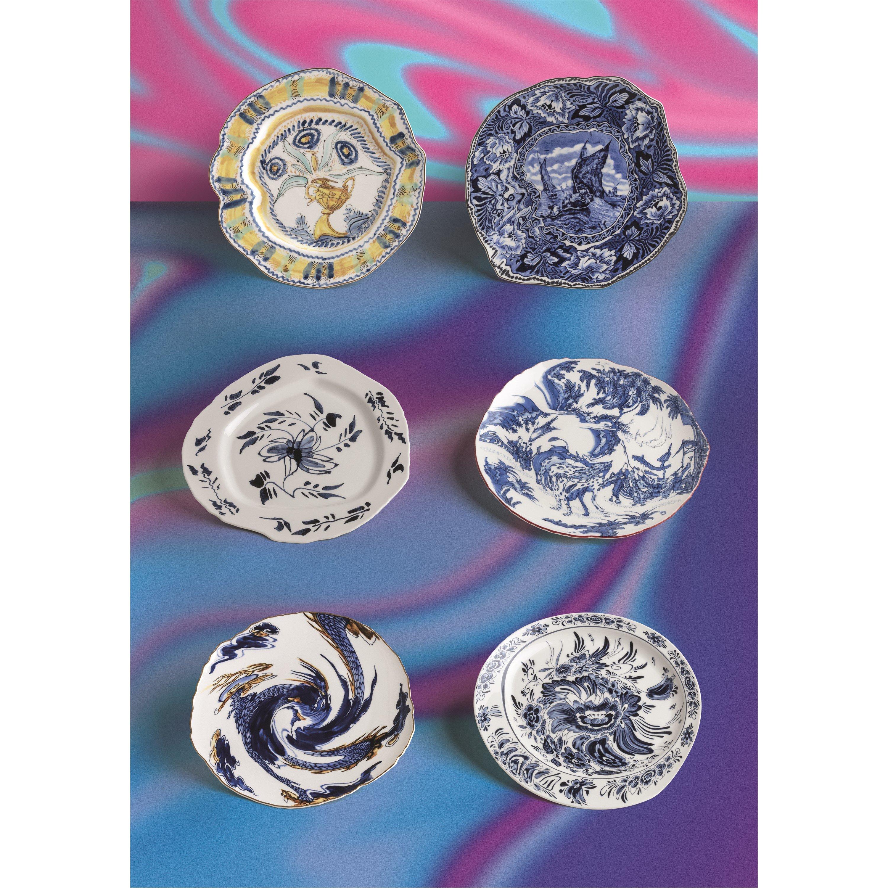 Blue/ White - Seletti - Classics on Acid Porcelain Side Plate - 3