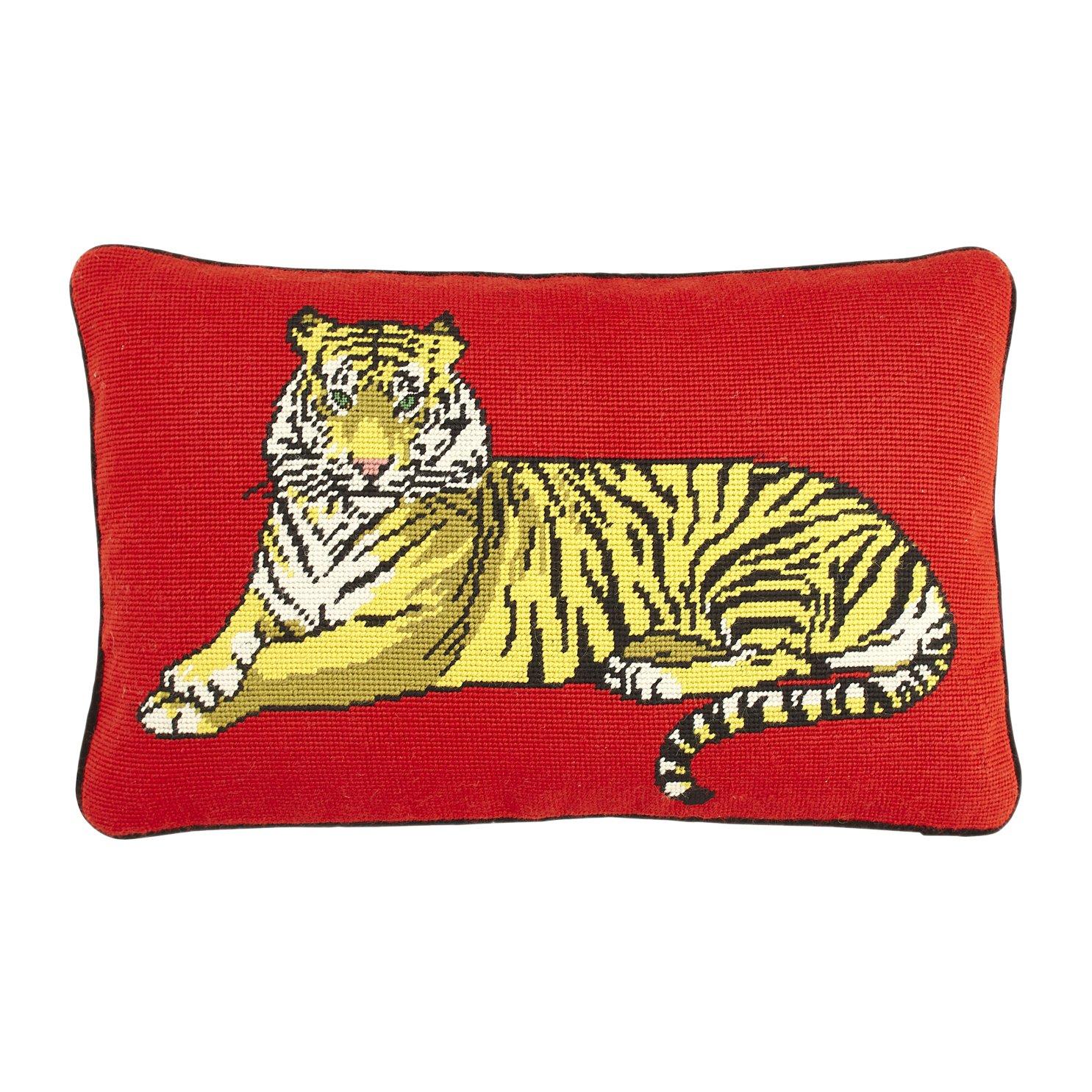None - Jonathan Adler - JonathanAdler UK Safari Needlepoint Cushion - 1