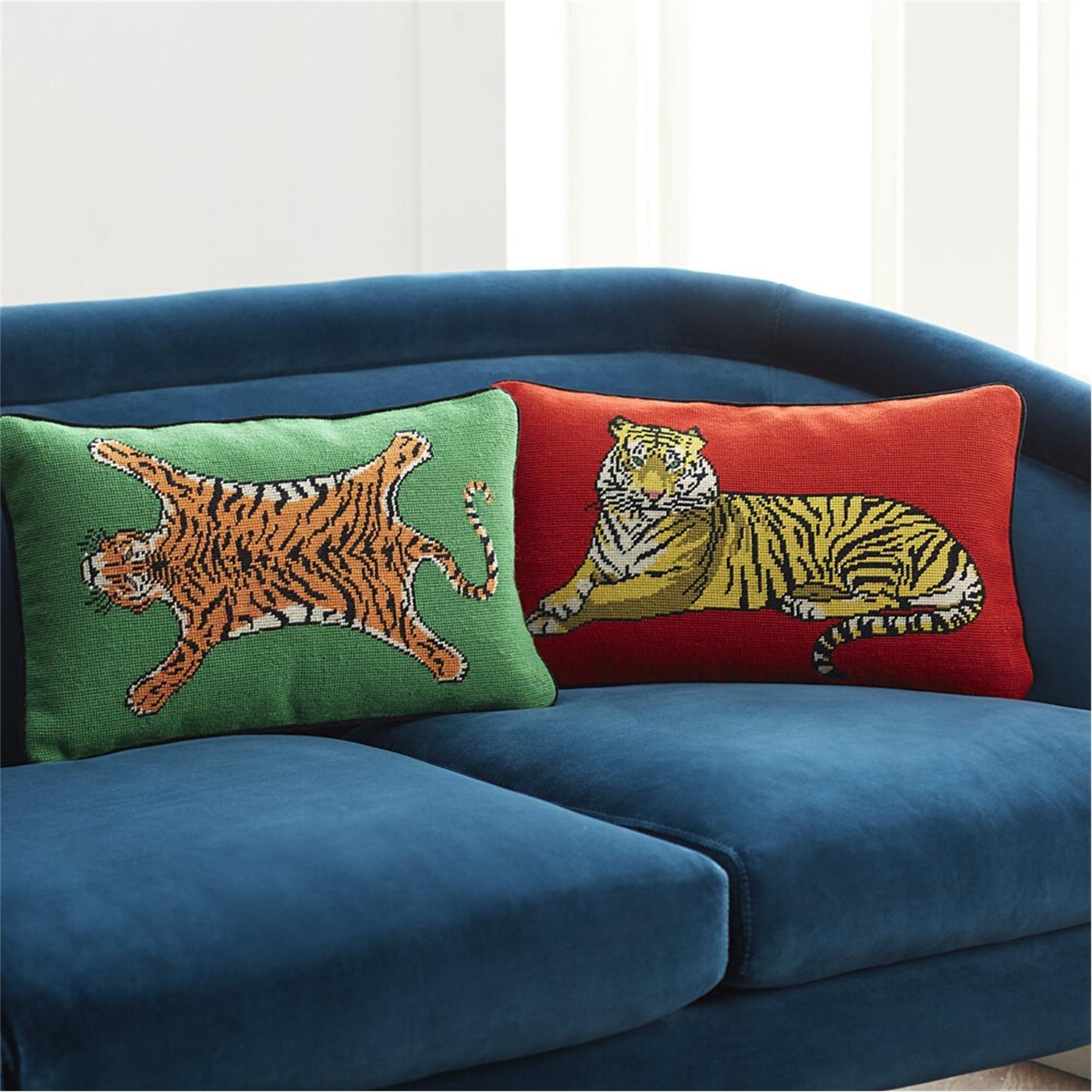 None - Jonathan Adler - JonathanAdler UK Safari Needlepoint Cushion - 3