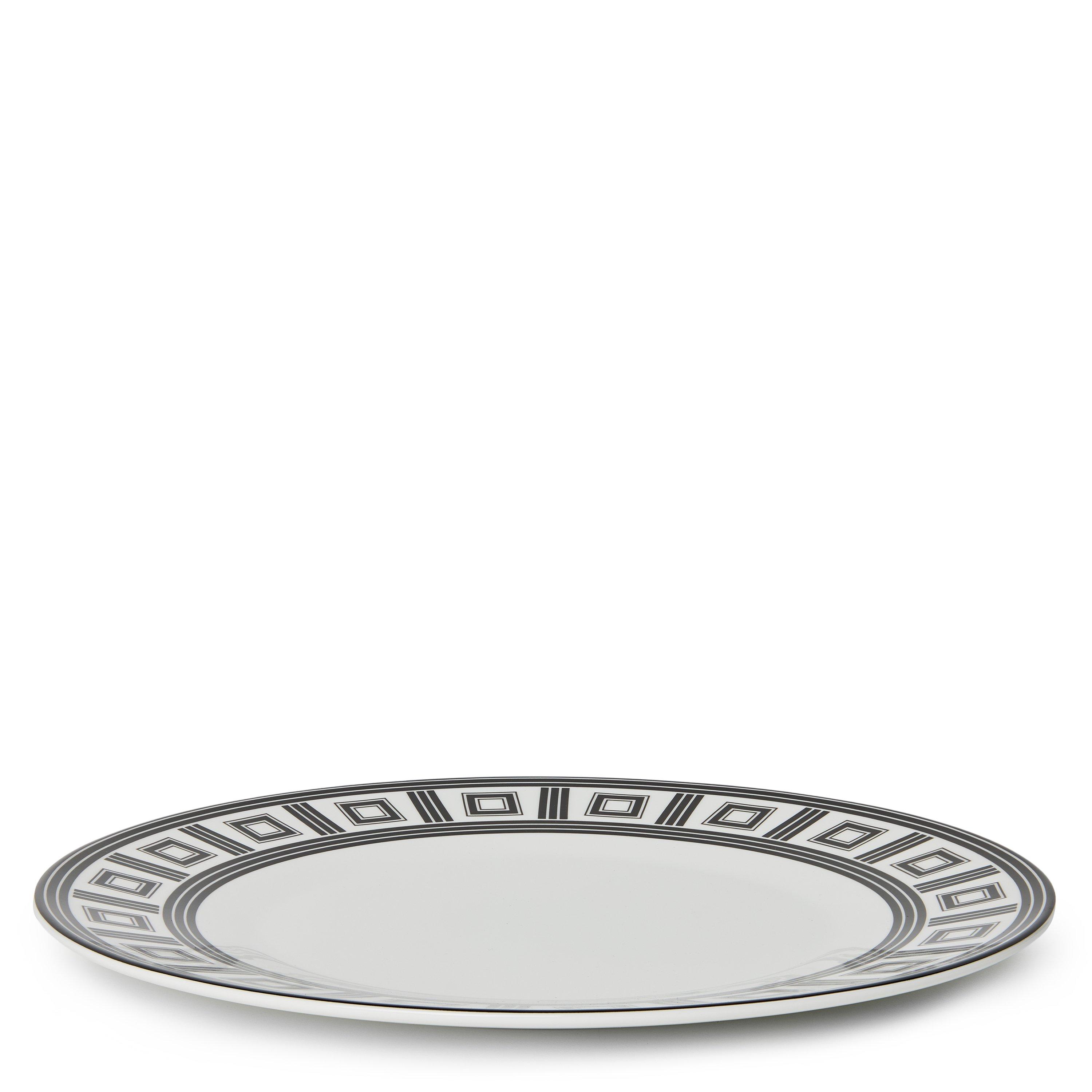 White/Blk - Greg Natale - Dinner Plate - 2
