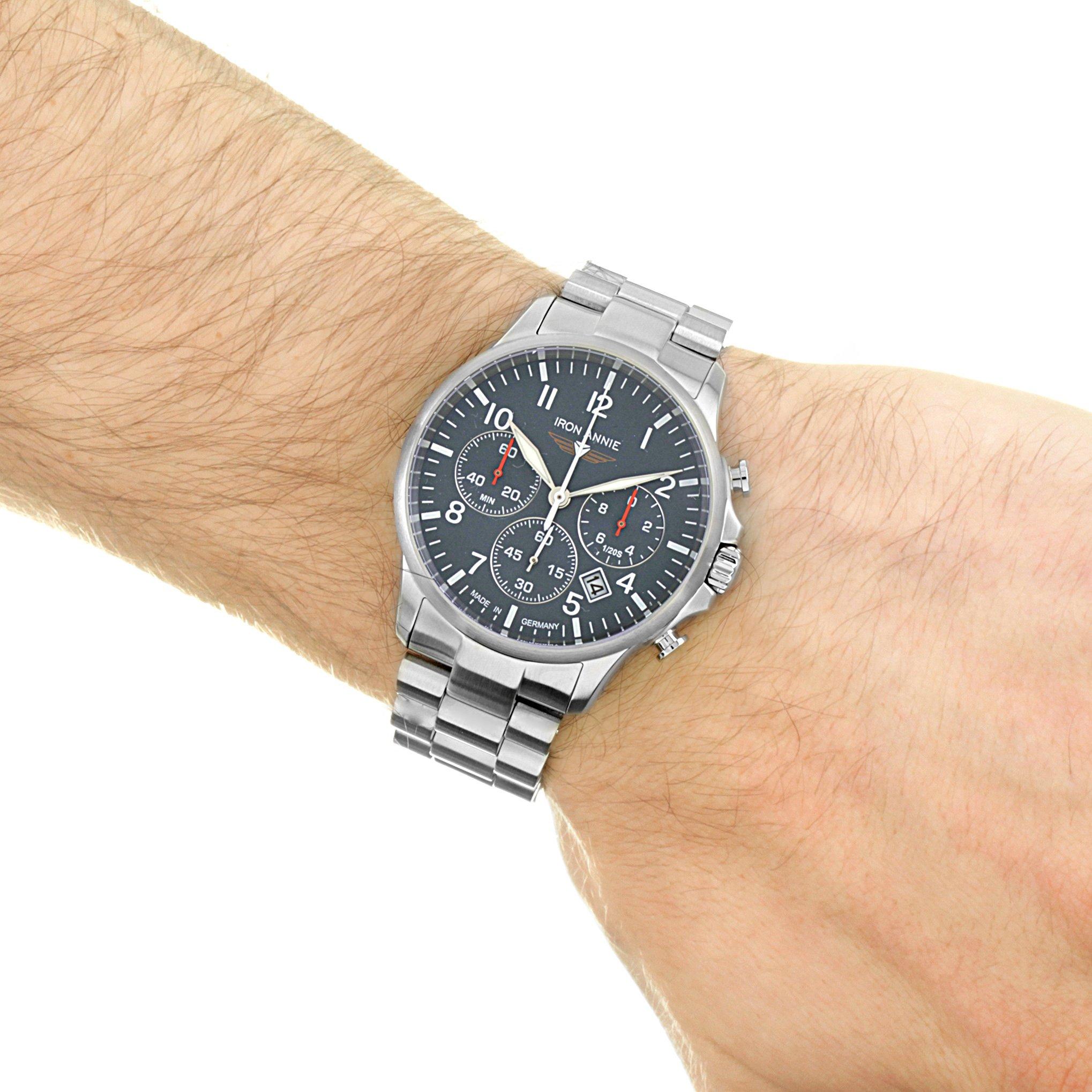 Slvr - Iron Annie - Line Stainless Steel Classic Analogue Watch - 2