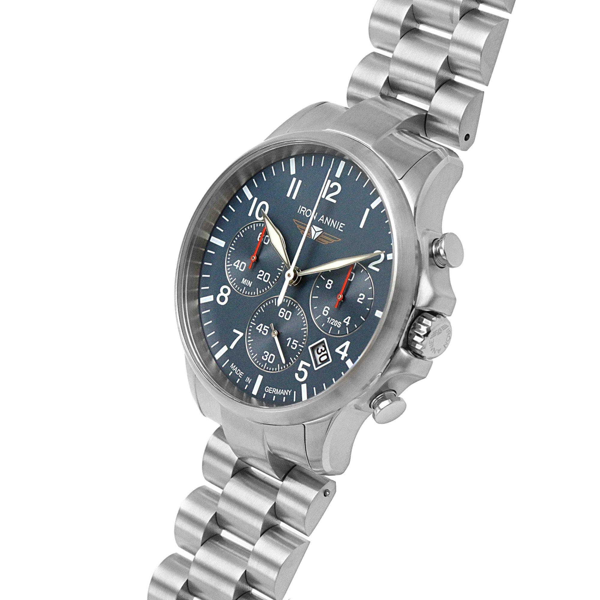 Slvr - Iron Annie - Line Stainless Steel Classic Analogue Watch - 3