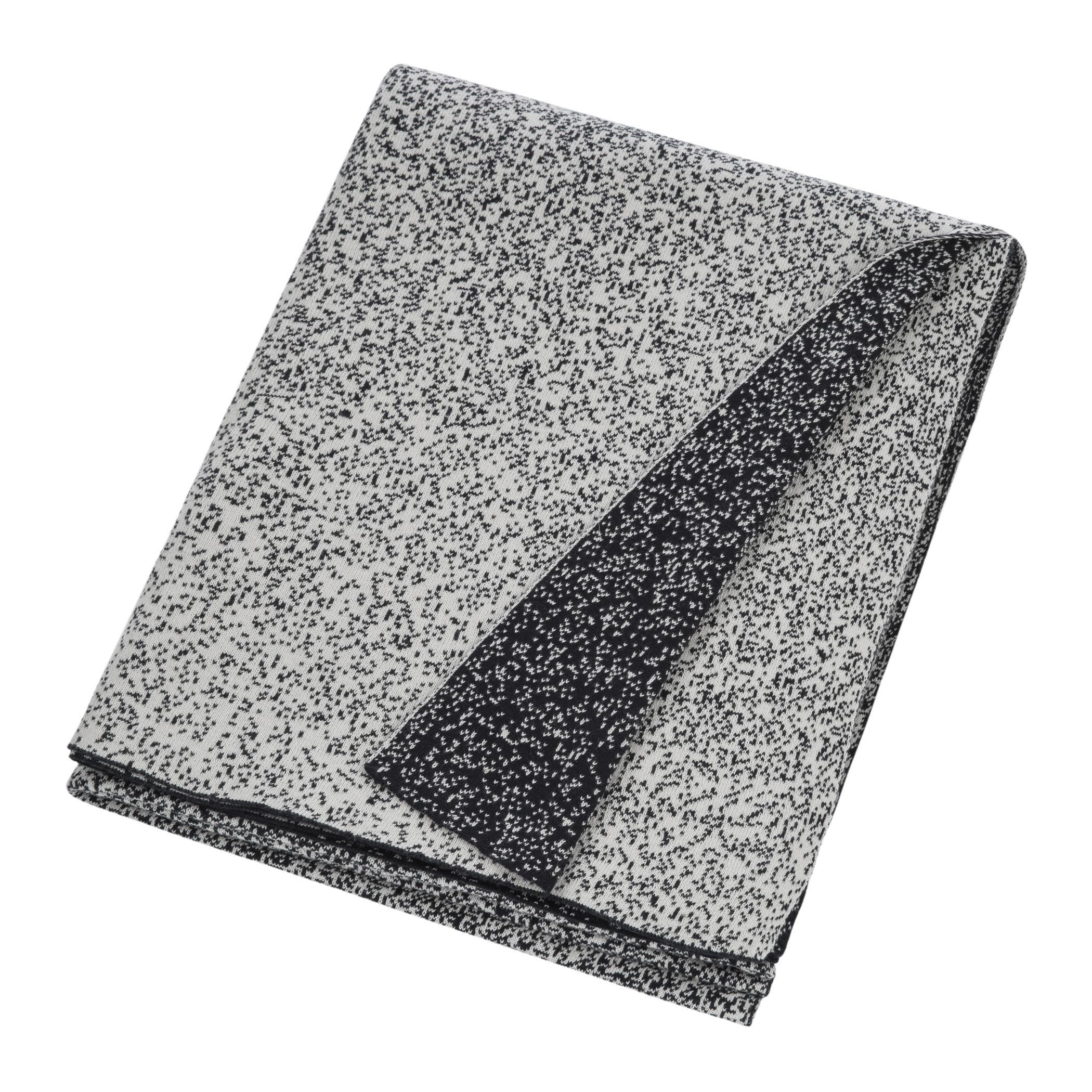 Black/White - Luxe - Speckled Knitted Throw - 3