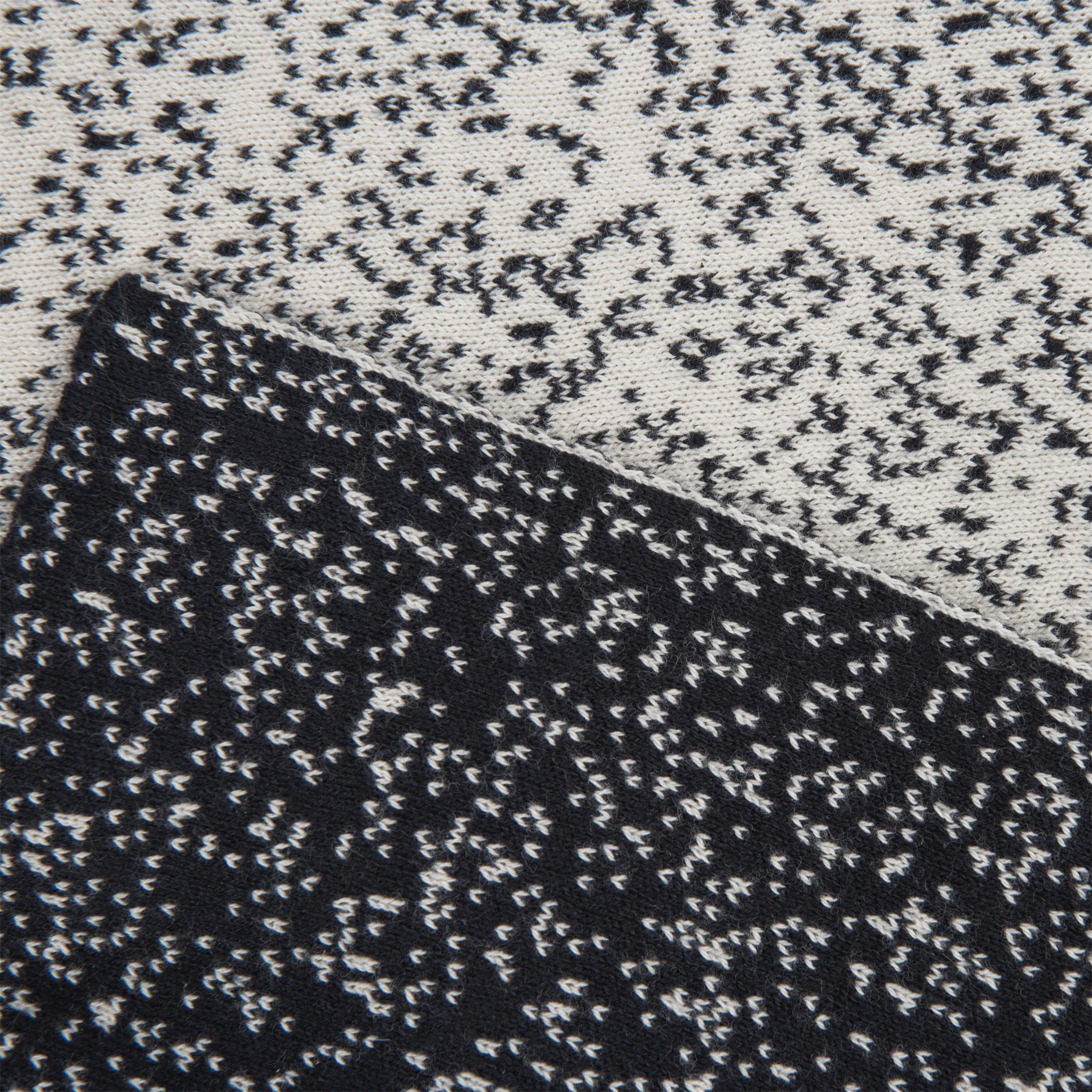 Black/White - Luxe - Speckled Knitted Throw - 4