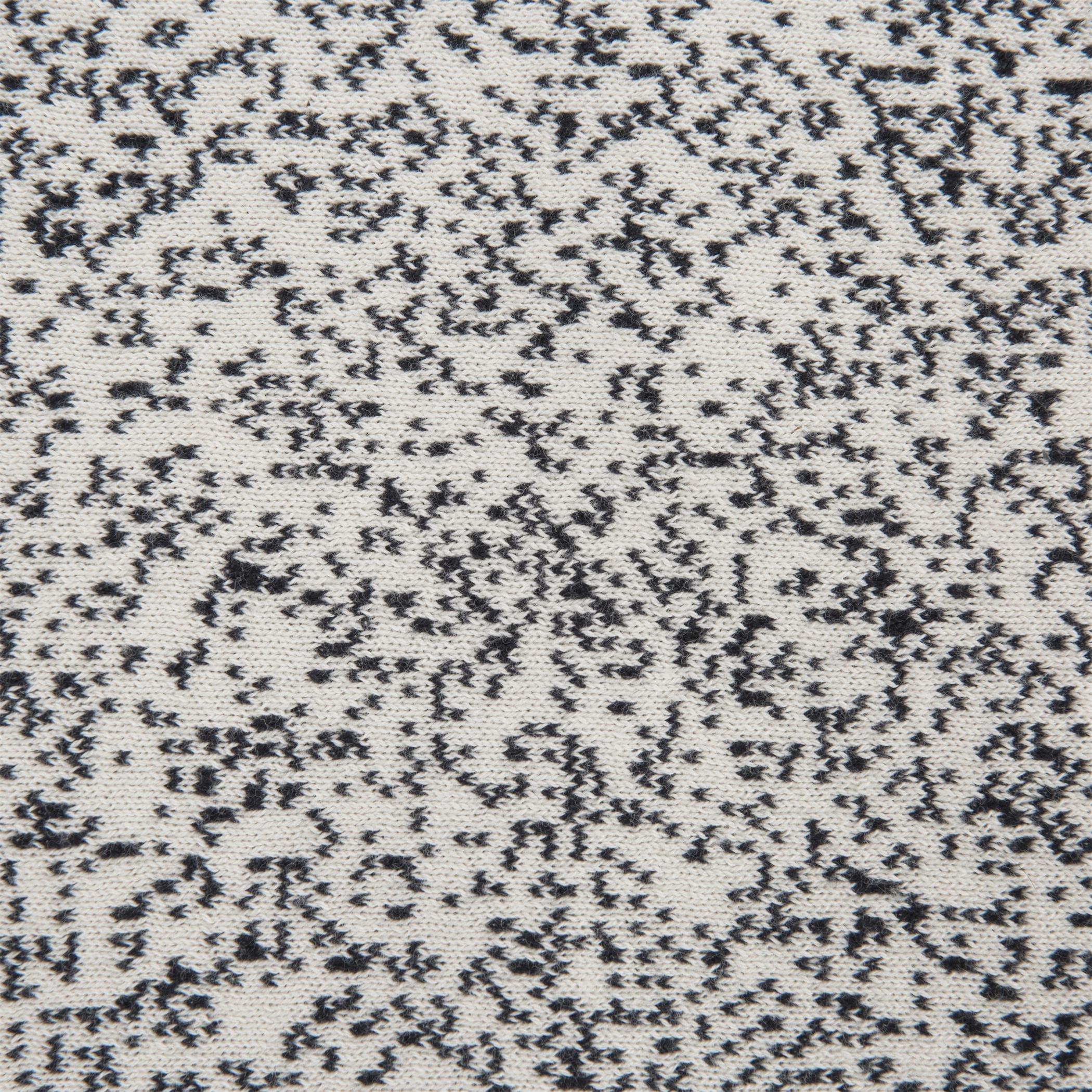 Black/White - Luxe - Speckled Knitted Throw - 5