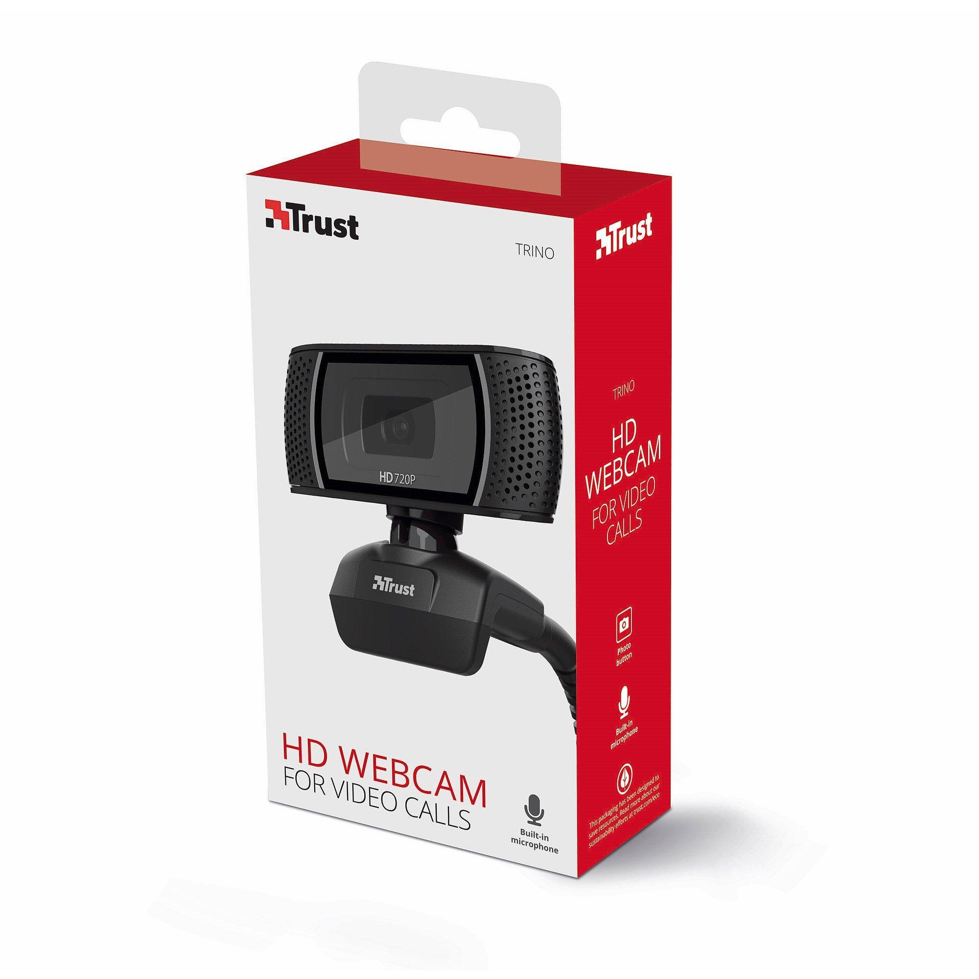 Black - Trust - Trino HD Webcam - 8