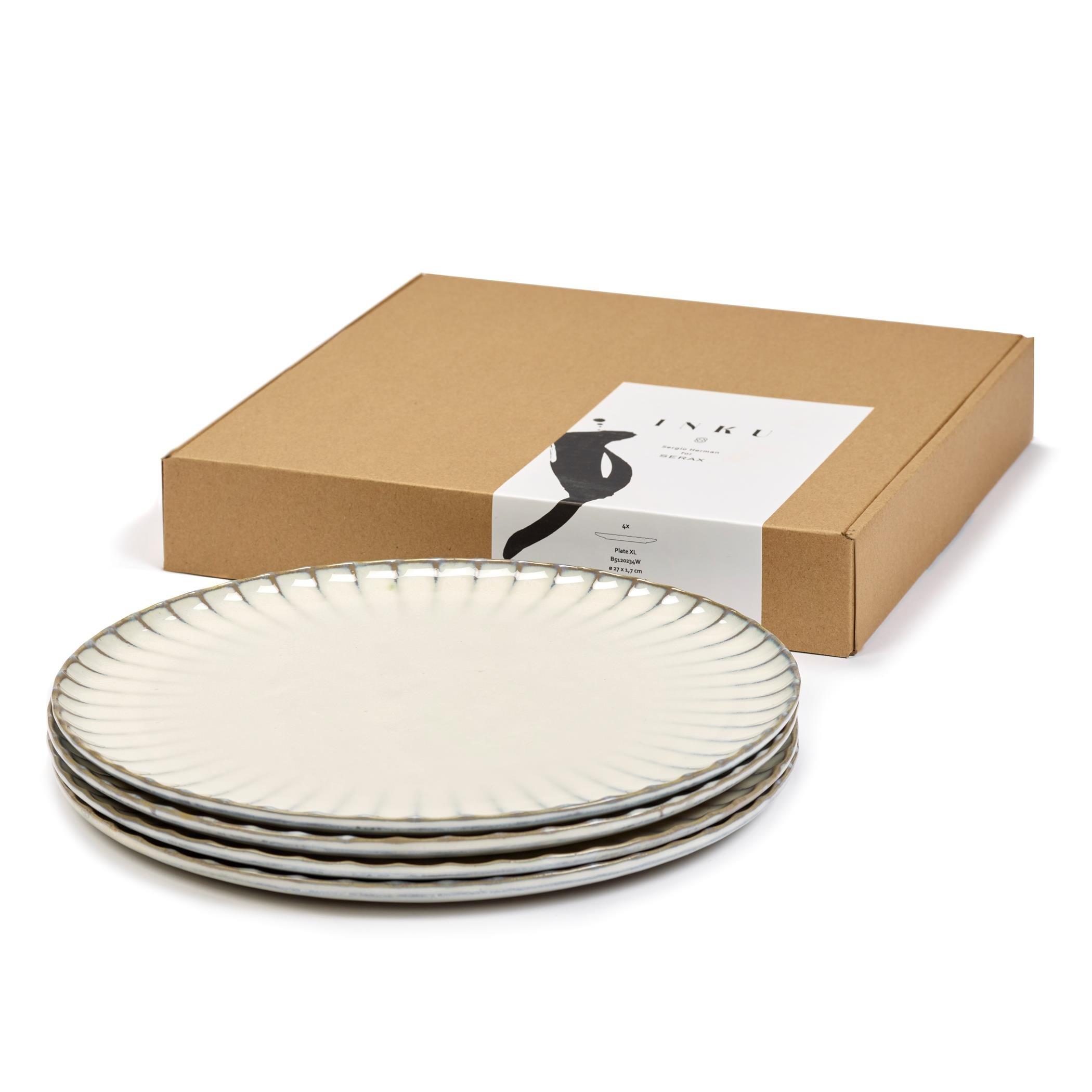 White - Serax - Sergio Herman Inku White Dinner Plate - 3