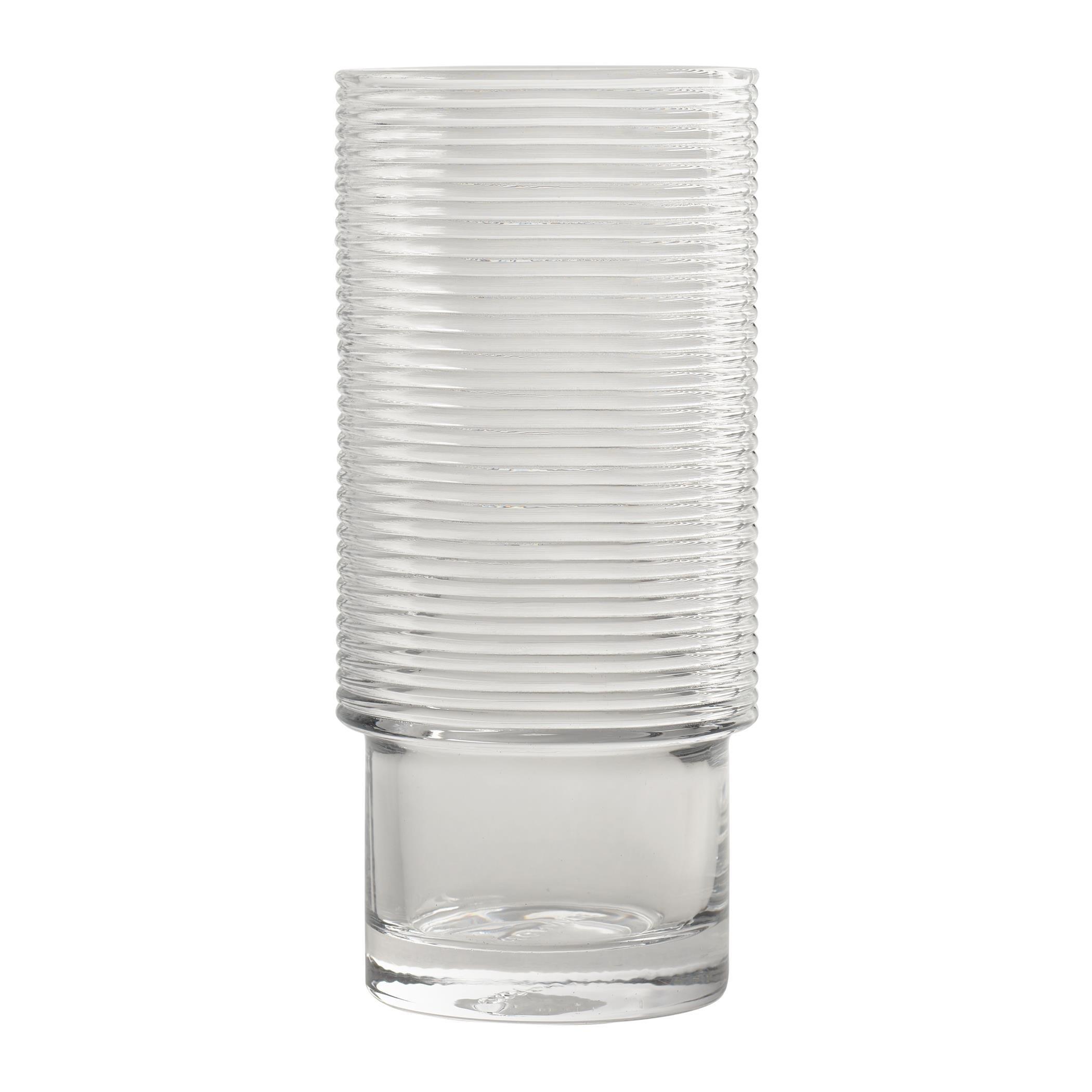 Clear - Greg Natale - GregNatale Schrager Ribbed Highball Glass - Set of 6 - 3