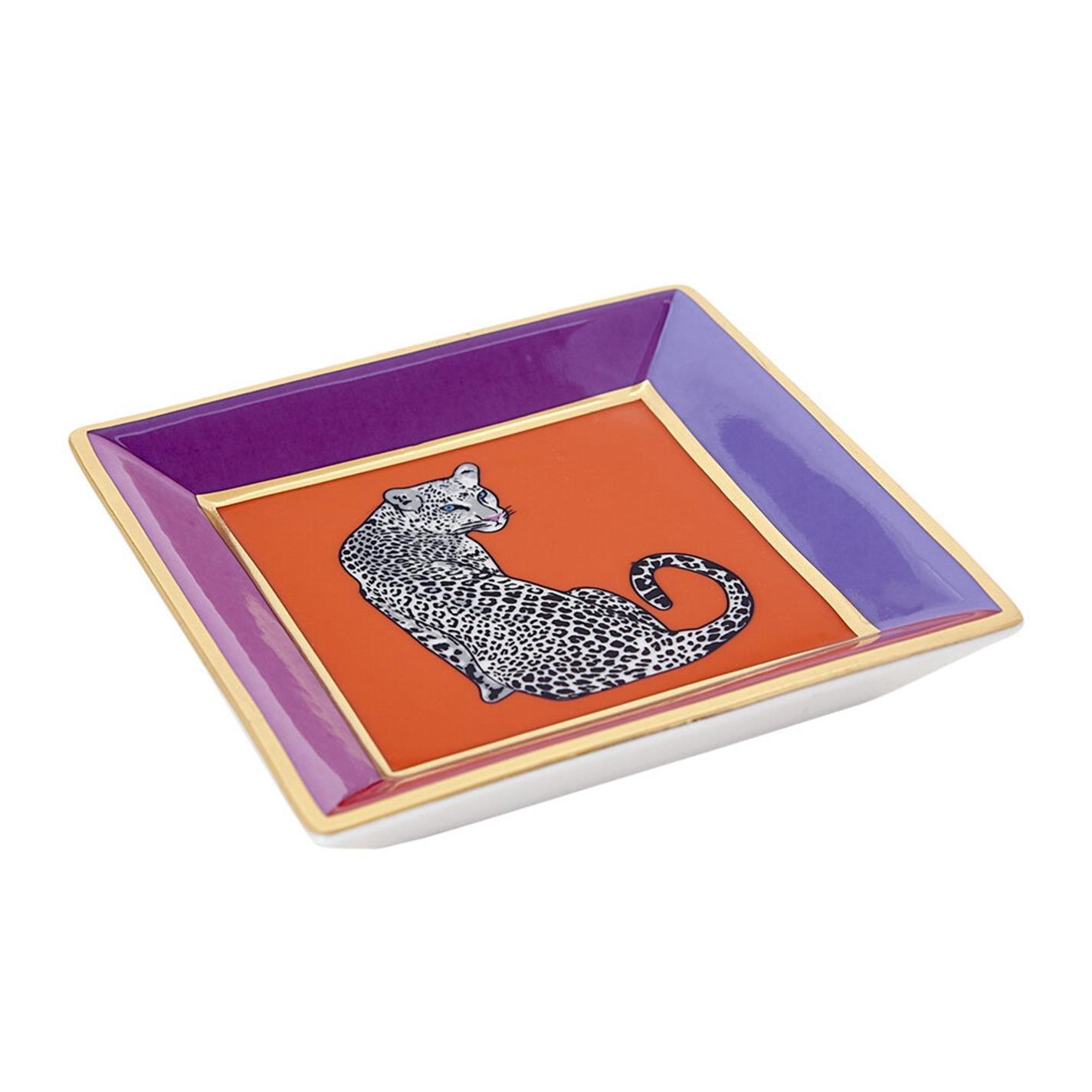 Orange/Purple - Jonathan Adler - JonathanAdler Safari Square Tray - 3
