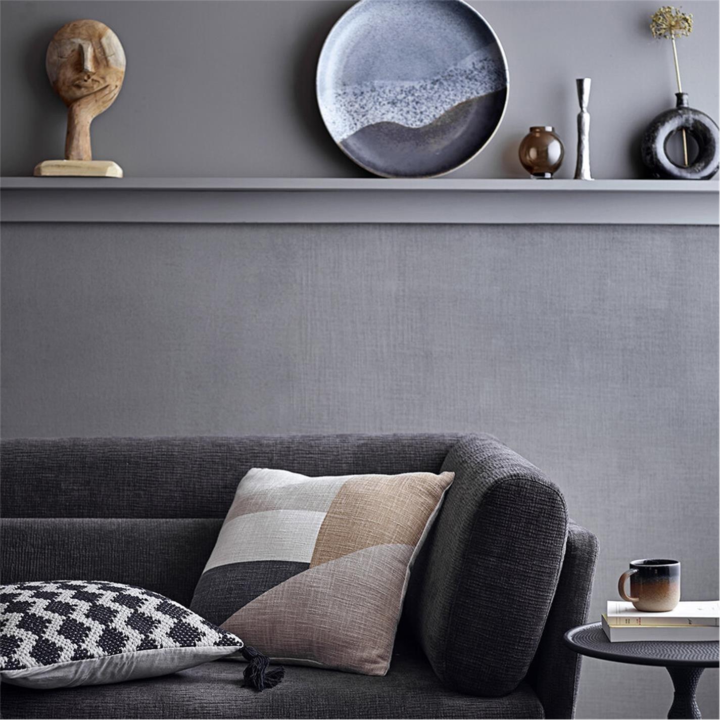 Beige - Bloomingville - Recycled Wood Face Ornament - 2