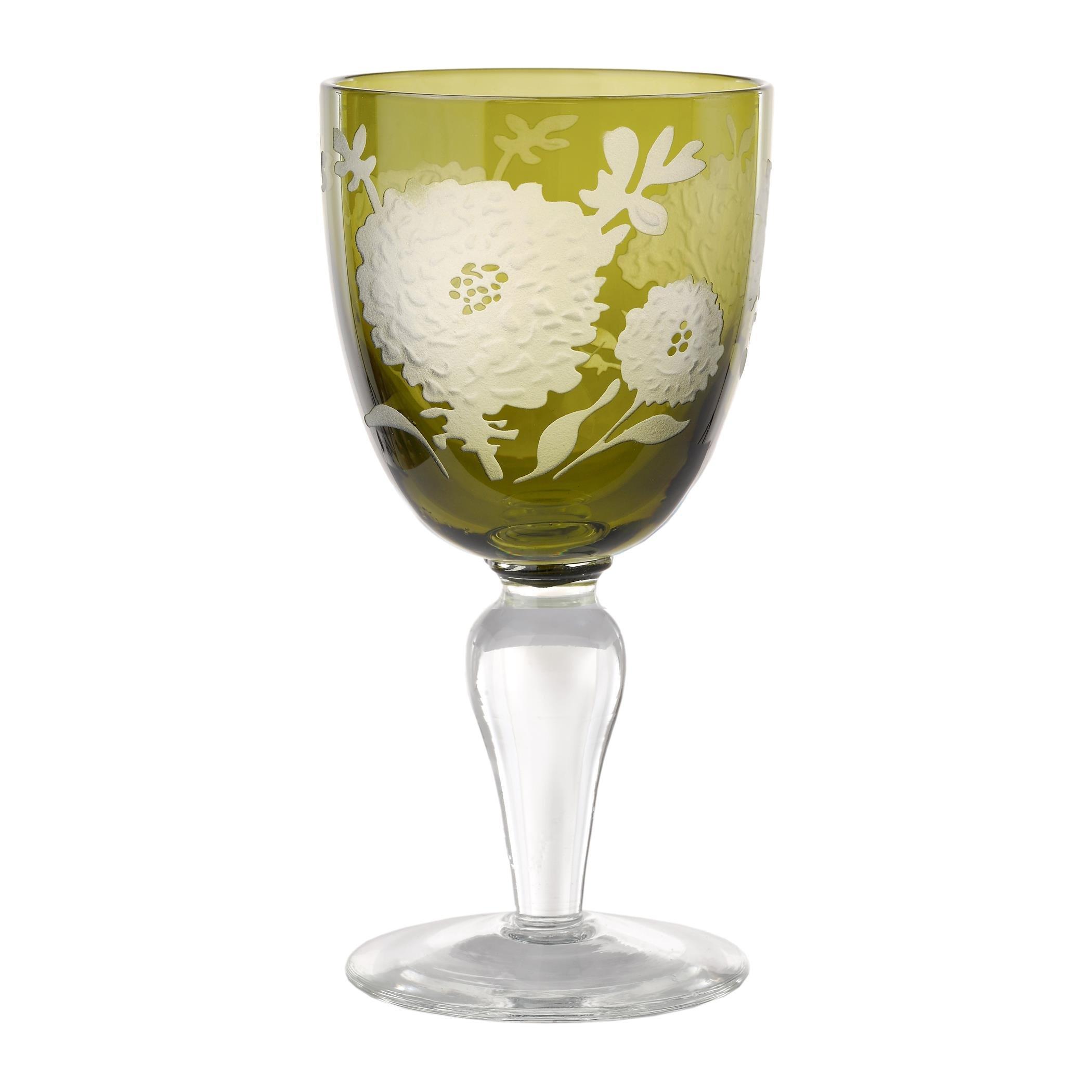 Multi - Pols Potten - PolsPotten Peony Multicolour Wine Glasses - Set of 6 - 2