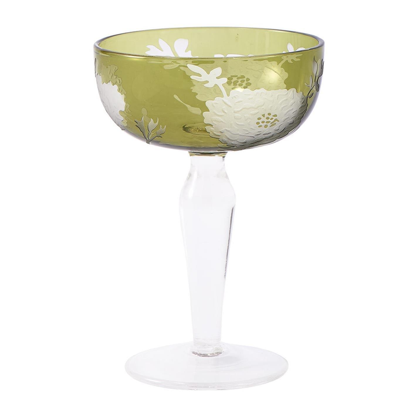 Multi - Pols Potten - PolsPotten Peony Multicolour Coupe Glasses - 8