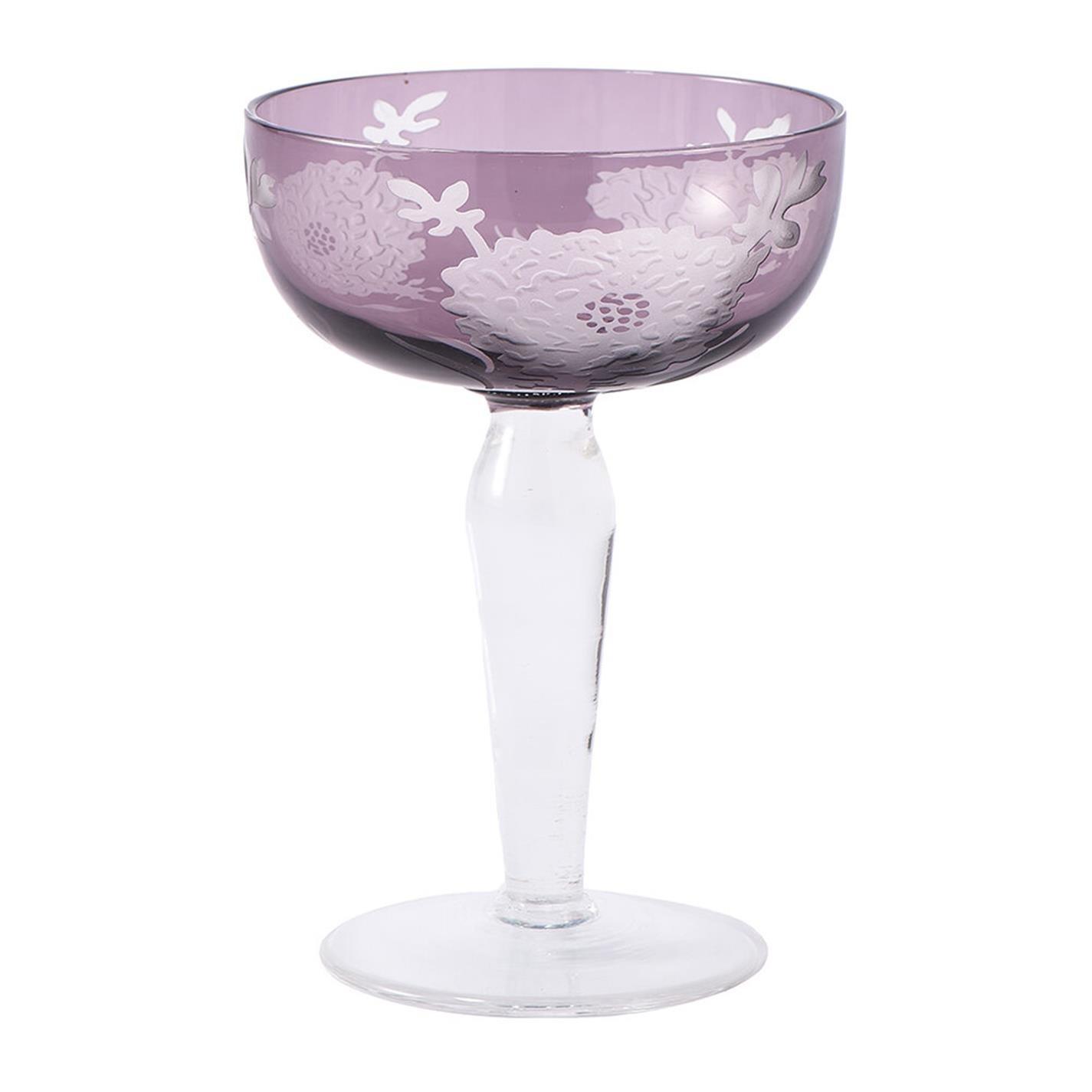 Multi - Pols Potten - PolsPotten Peony Multicolour Coupe Glasses - 10