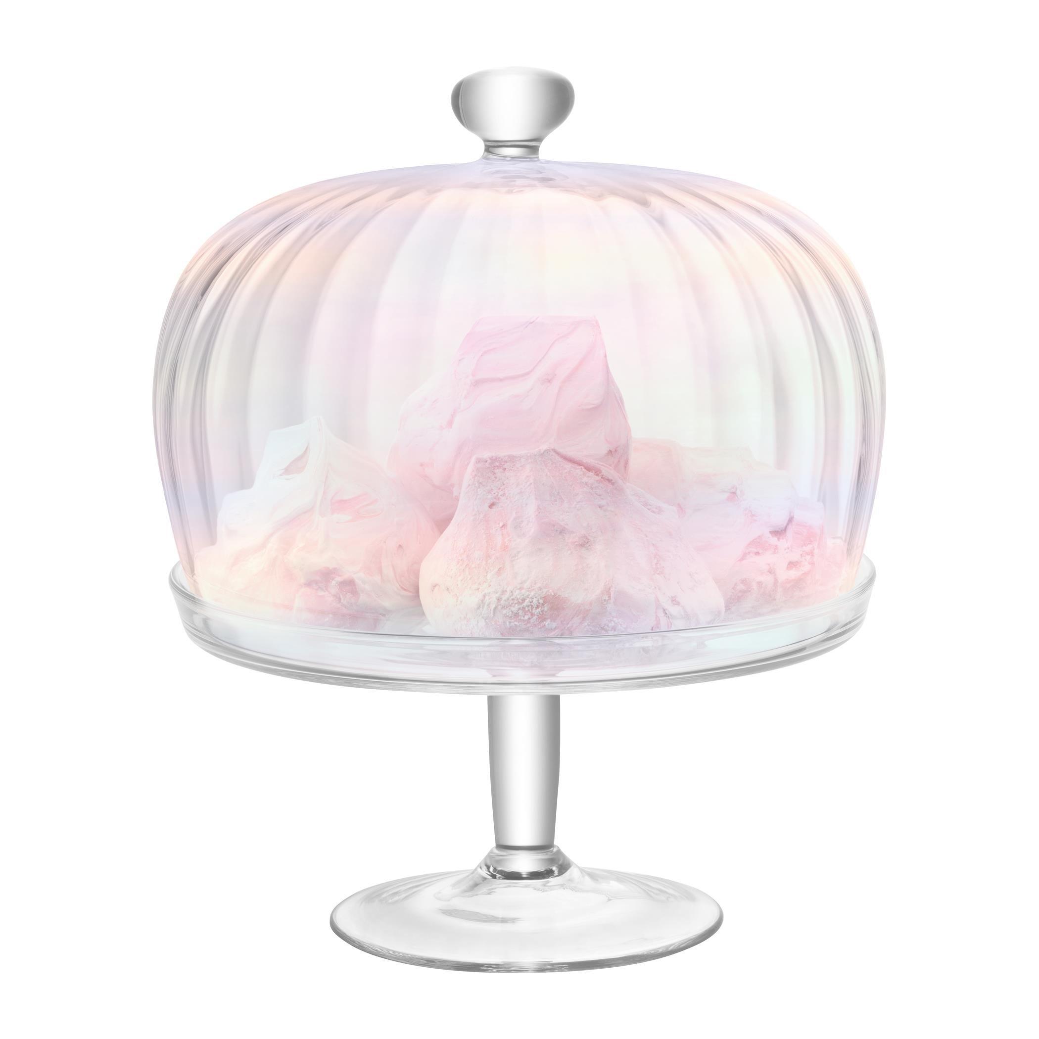 Clear - LSA - Pearl Blown Glass Stand and Dome - 3