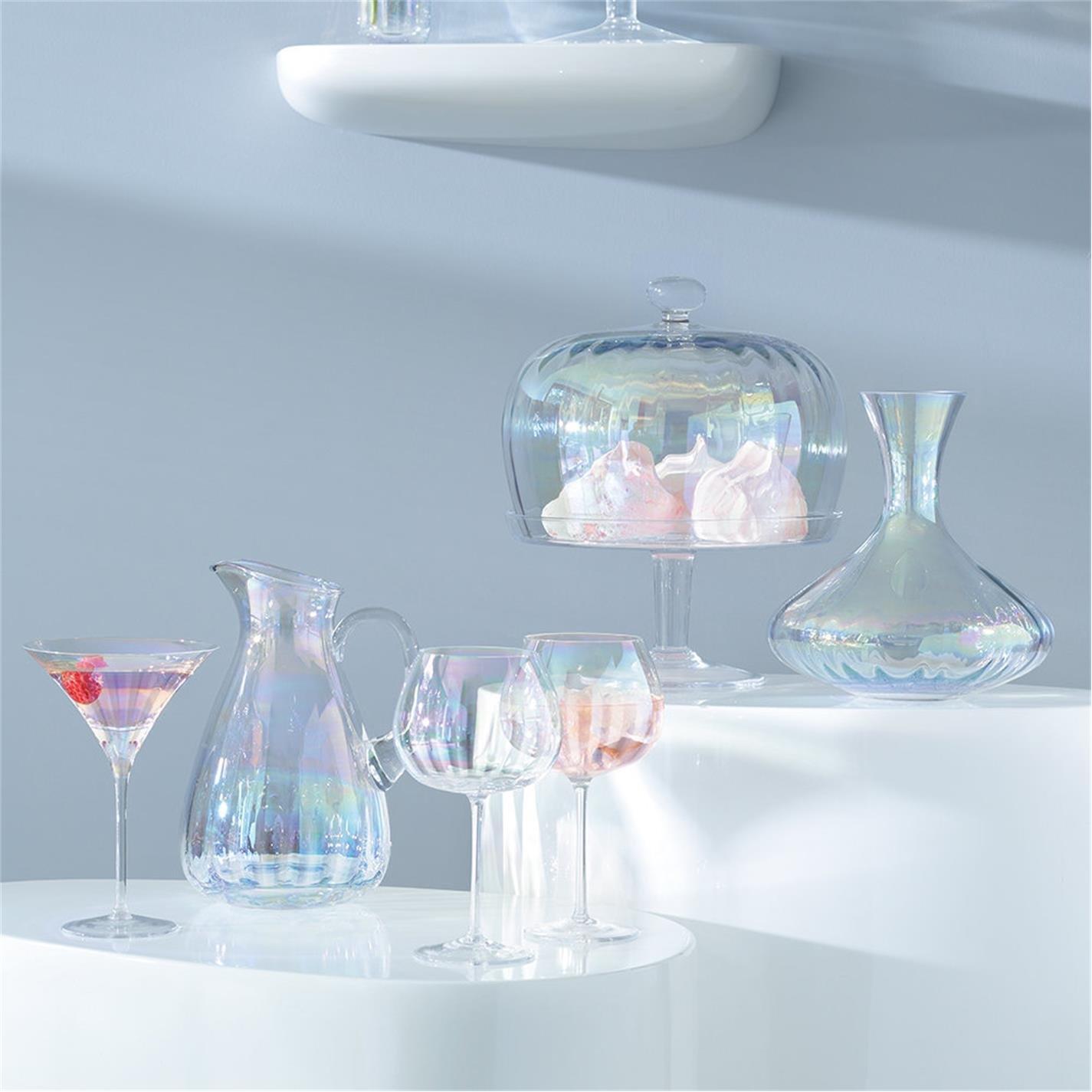 Clear - LSA - Pearl Blown Glass Balloon Goblet - 6