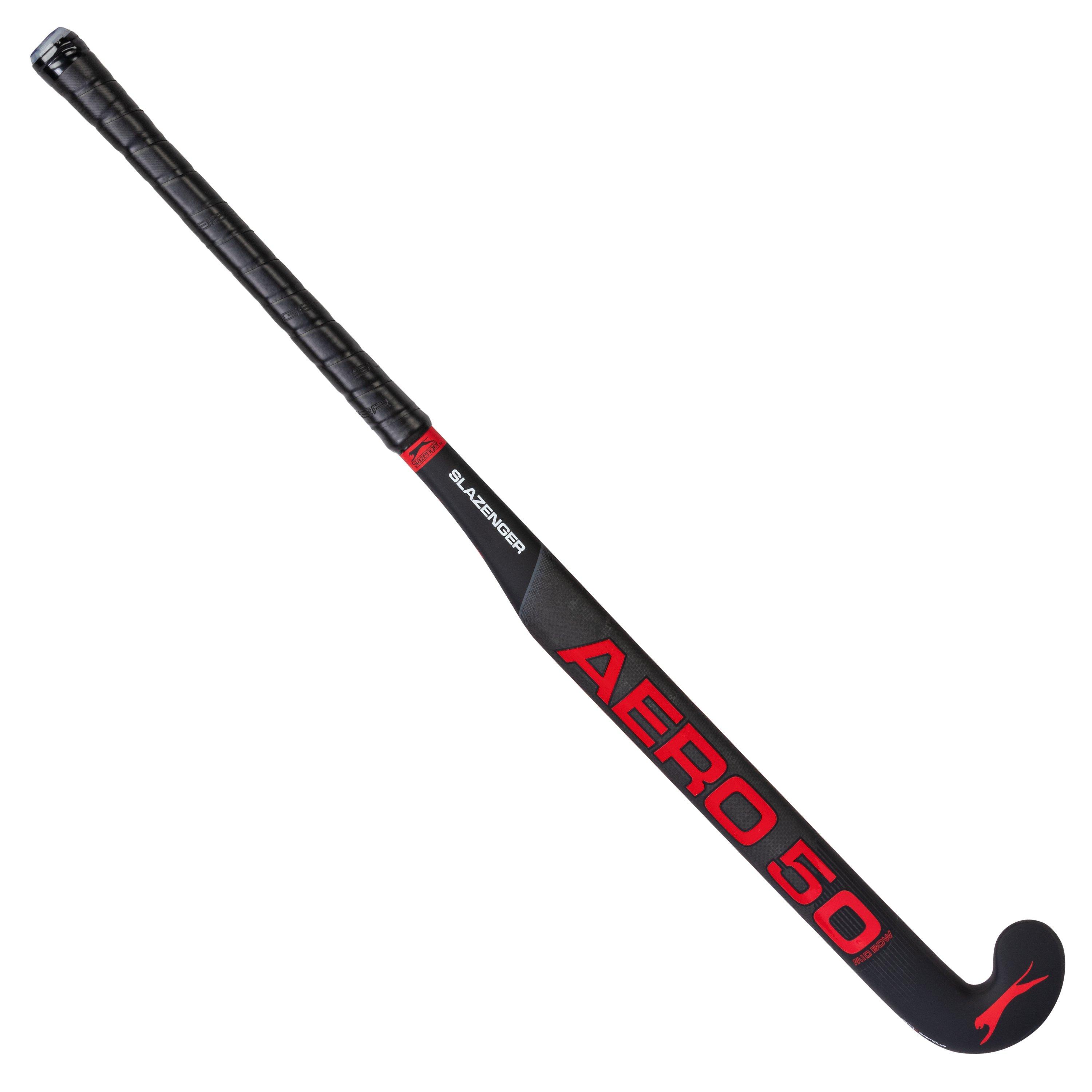 Red/Black - Slazenger - Aero 50 Hockey Stick Adults - 1