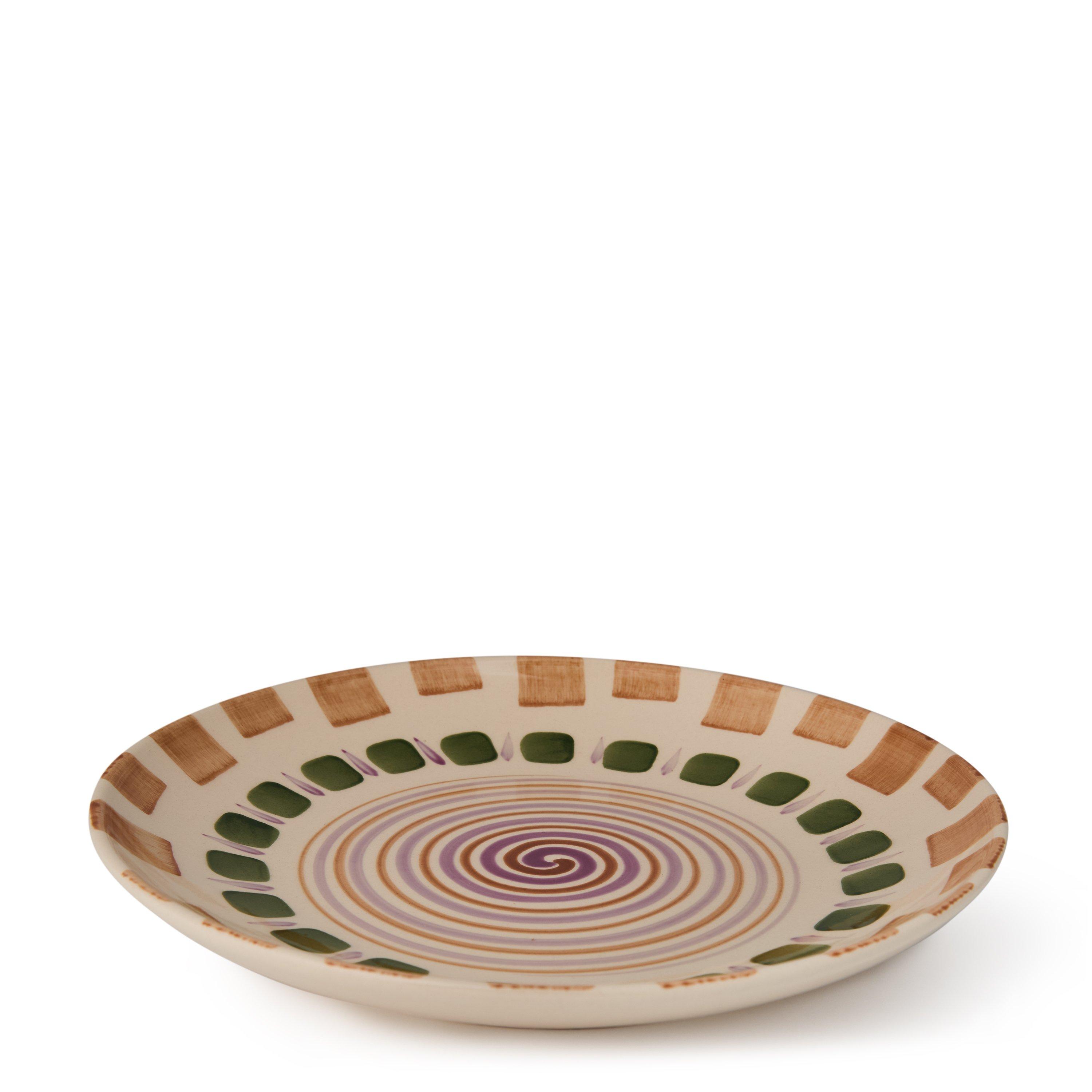 Bloomingville  Shama Dinner Plate - Orange/ Green - DinnerPlat