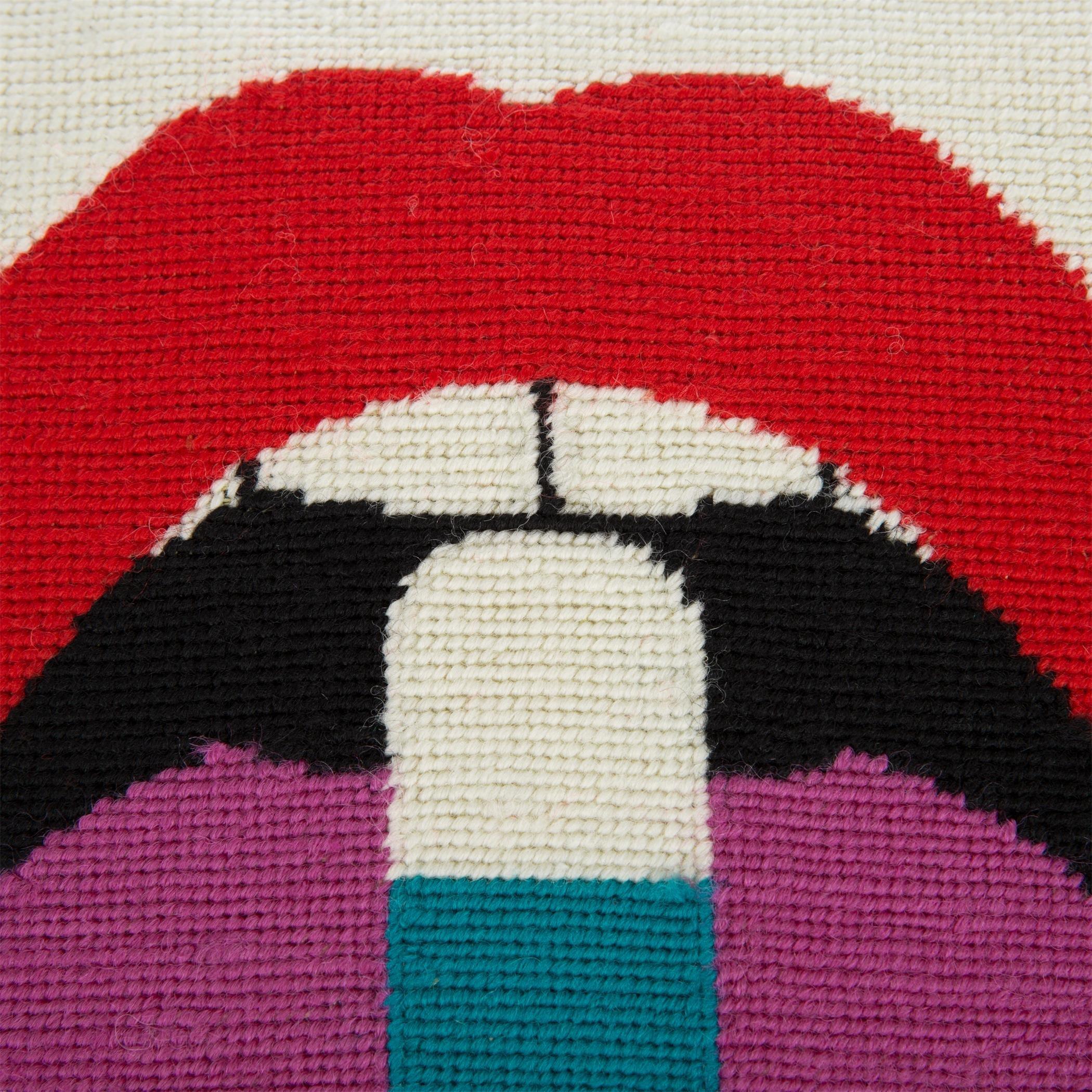 Lips Full - Jonathan Adler - JonathanAdler Needlepoint Cushion - 45x45cm - 6