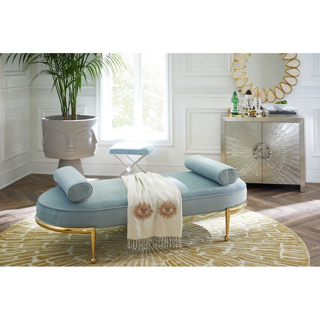 Cream/Gold - Jonathan Adler - JonathanAdler Muse Eyes Throw - 7