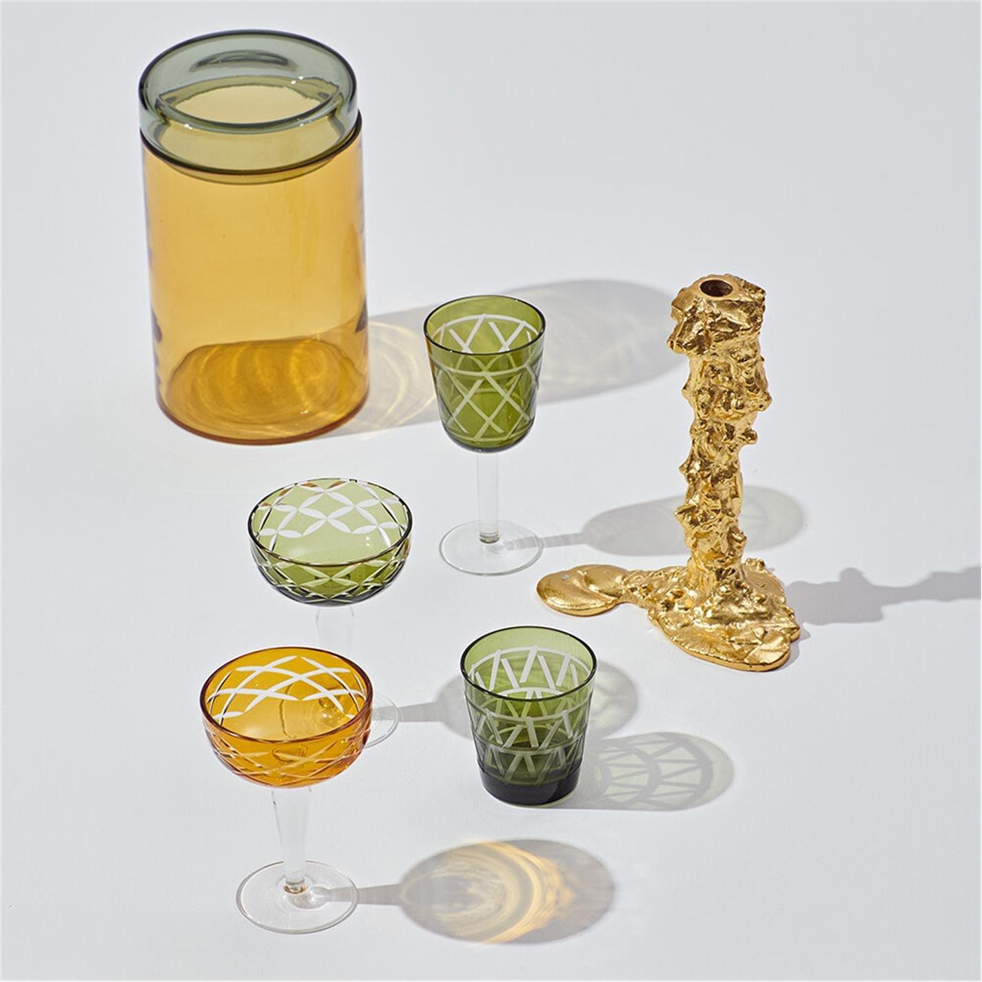 Multicoloured - Pols Potten - PolsPotten Mixed Cuttings Coupe Glasses - 11