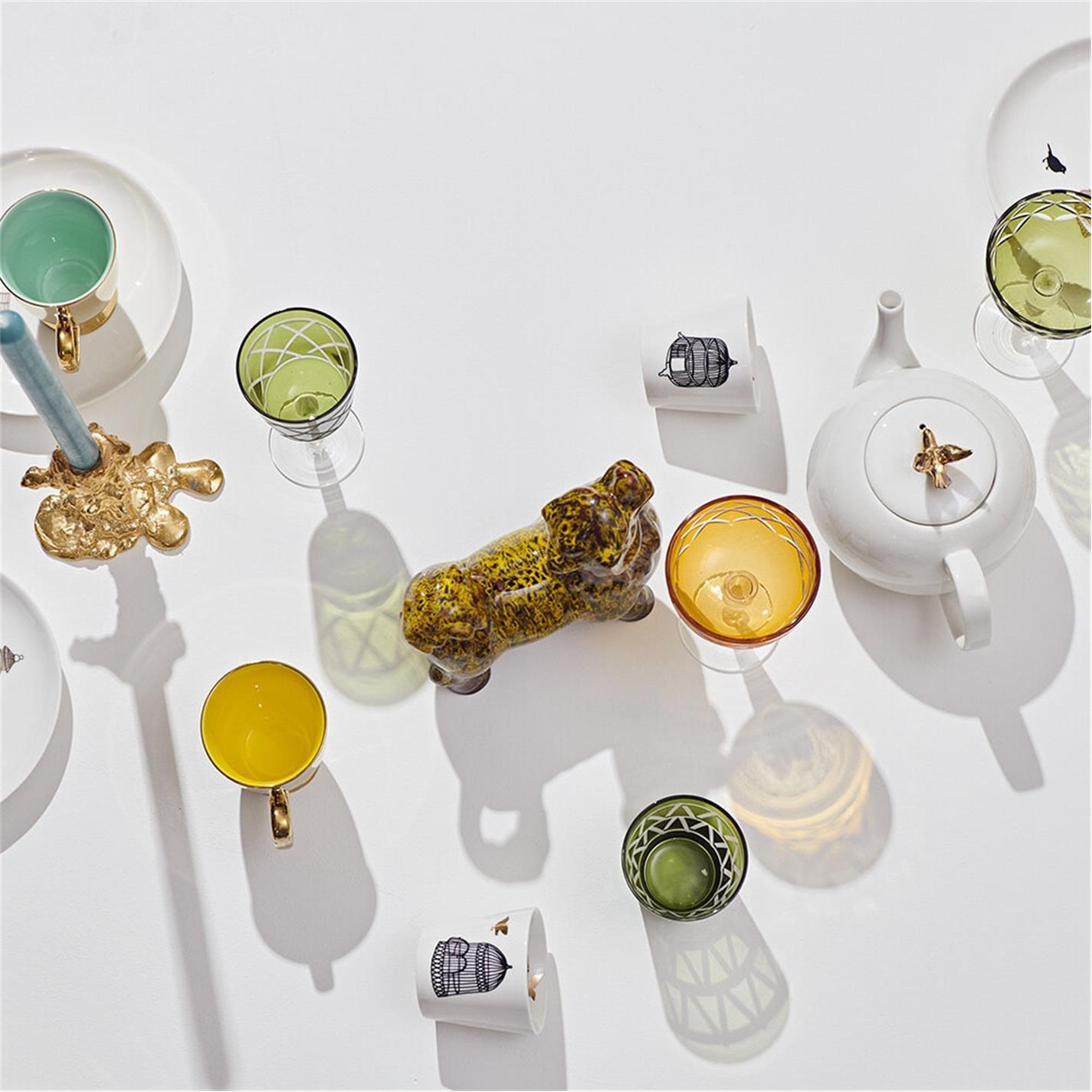 Multicoloured - Pols Potten - PolsPotten Mixed Cuttings Coupe Glasses - 13