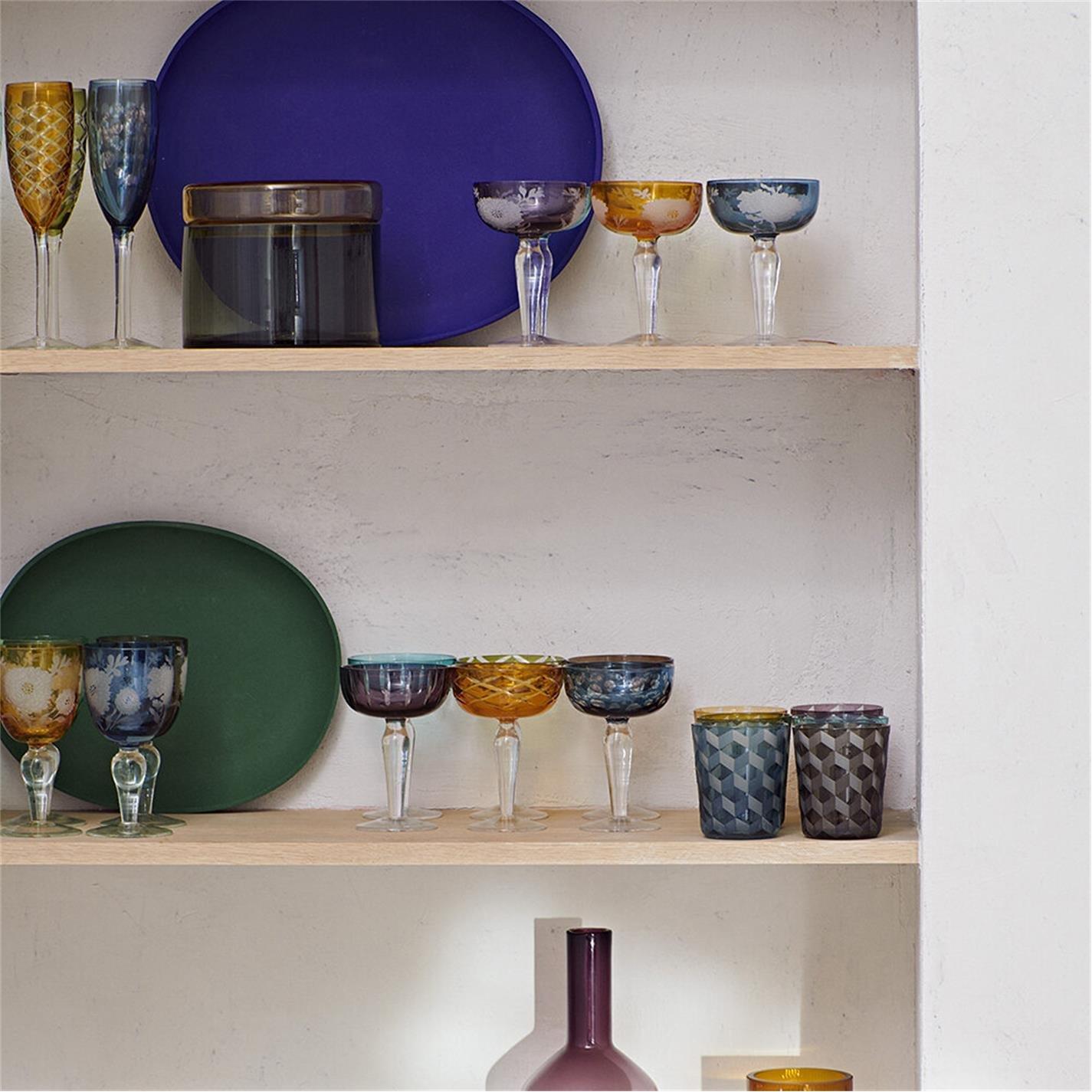 Multicoloured - Pols Potten - PolsPotten Mixed Cuttings Coupe Glasses - 14