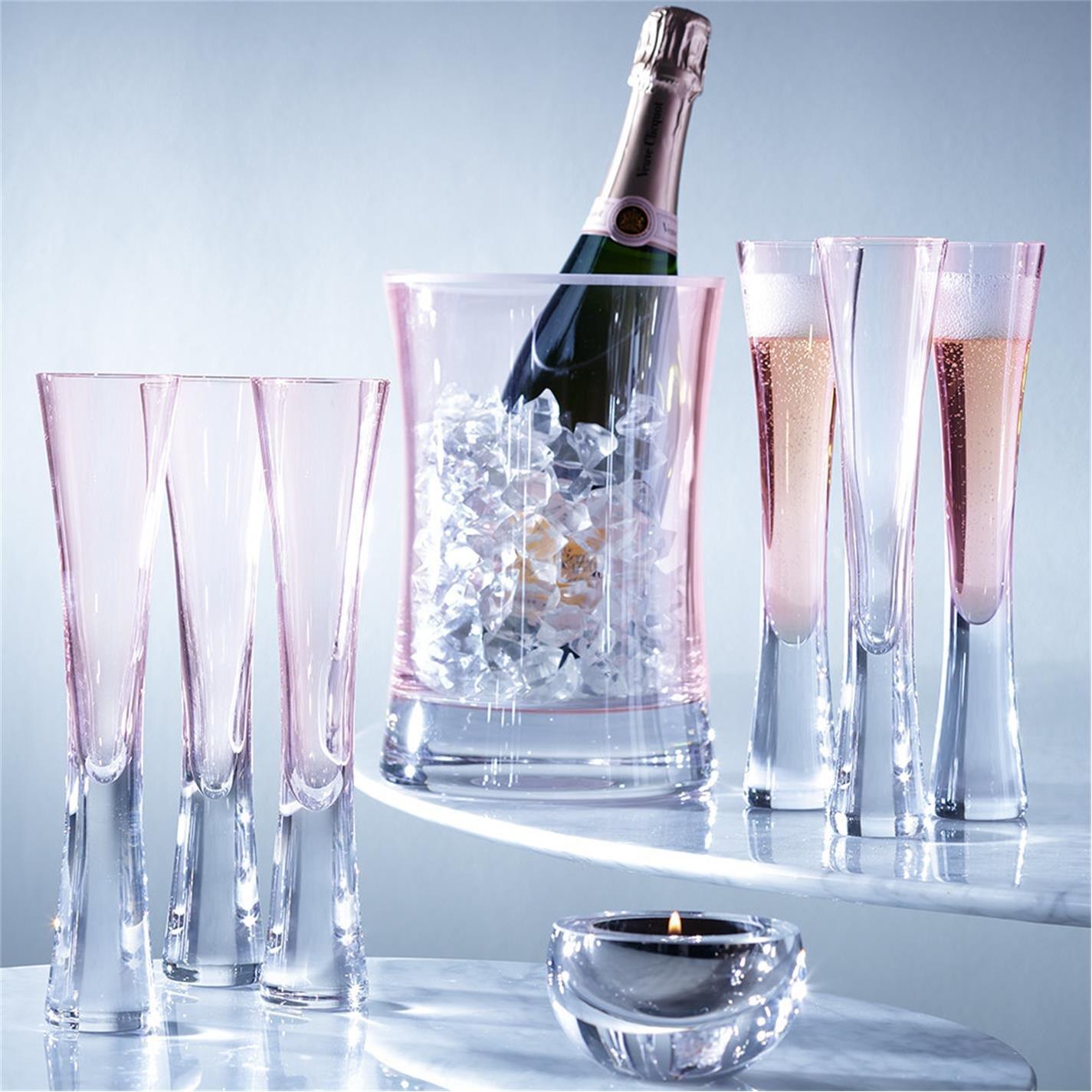 Pink - LSA - Moya Champagne Flutes - Set of 2 - 5