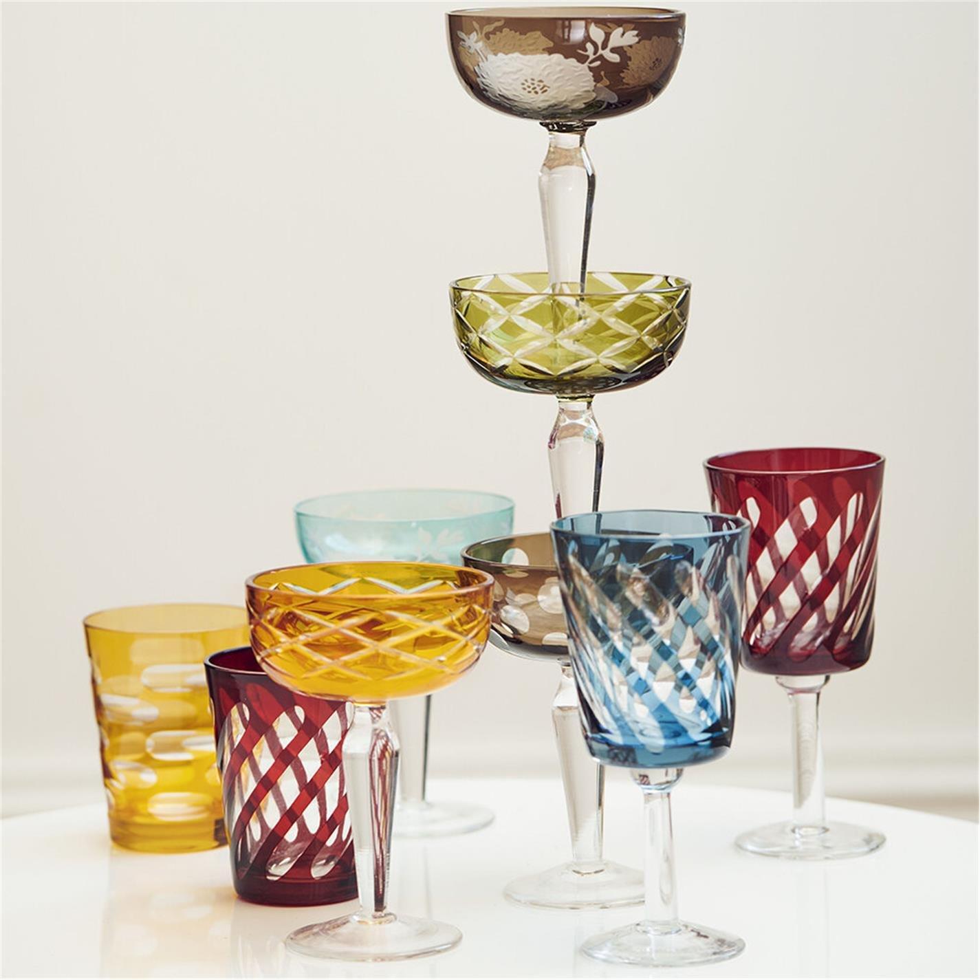Multicoloured - Pols Potten - PolsPotten Mixed Tubular Glass Tumblers - 11
